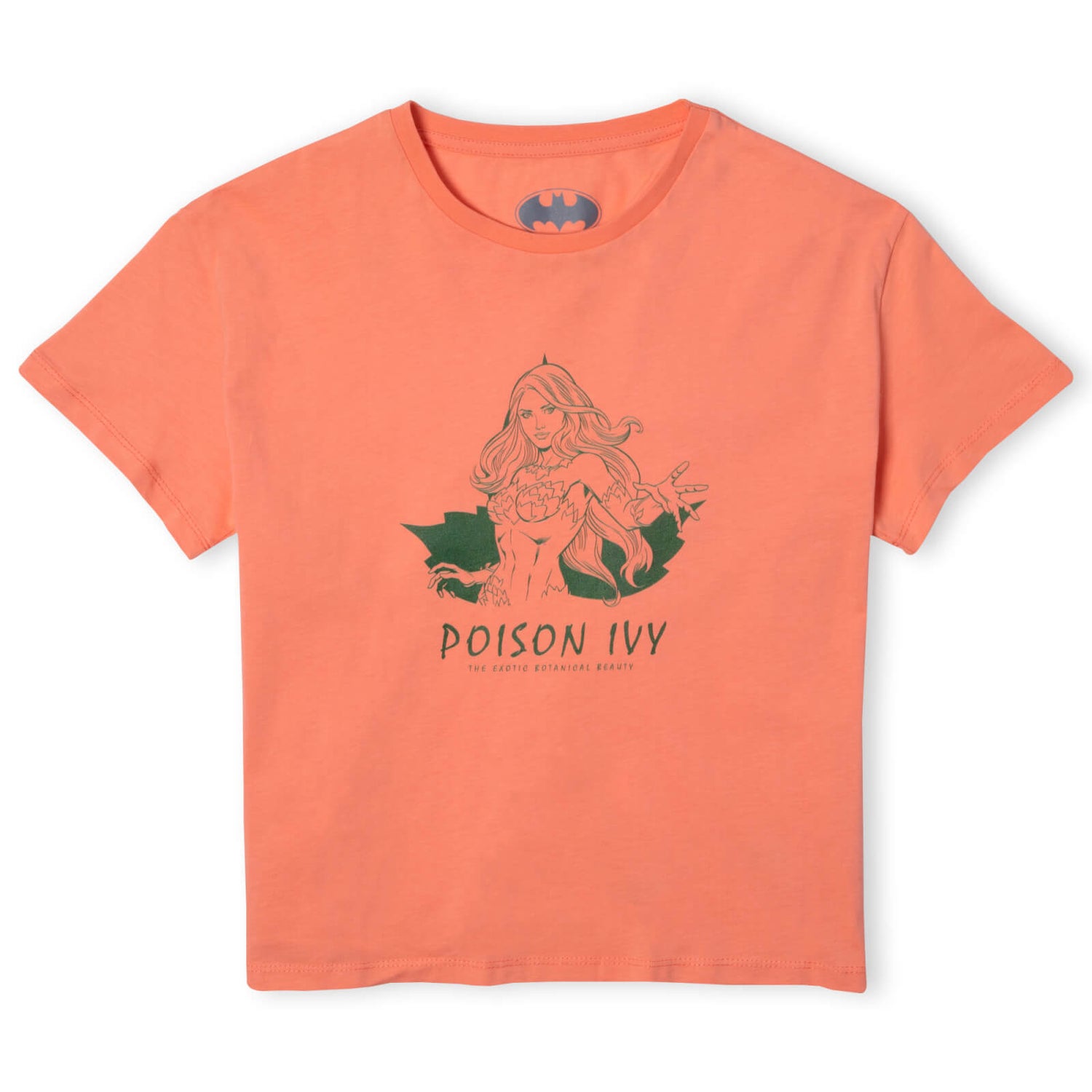 Batman Villains Poison Ivy Damen Cropped T-Shirt - Korallenrot - M