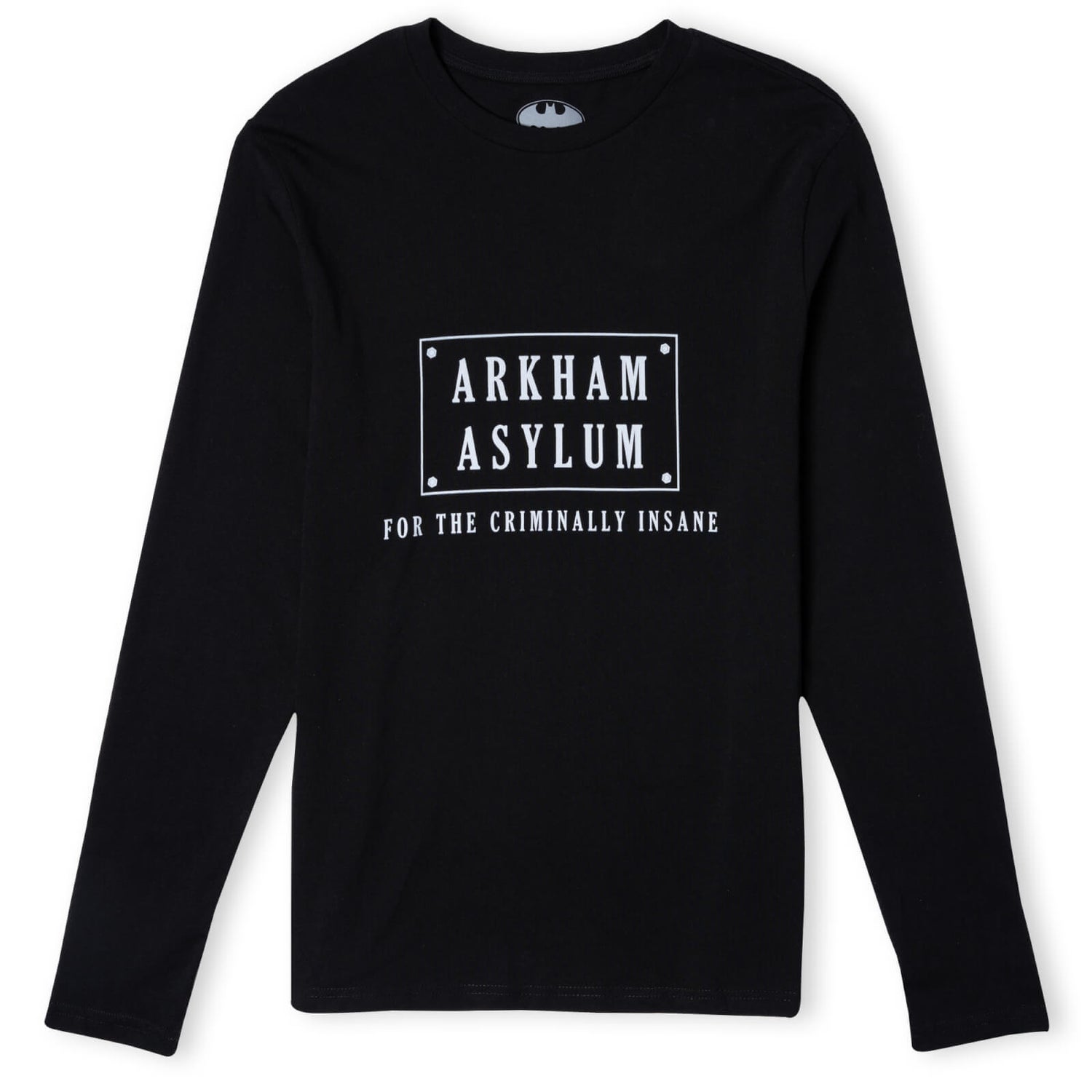 Batman Villains Arkham Asylum Unisex Long Sleeve T-Shirt - Zwart