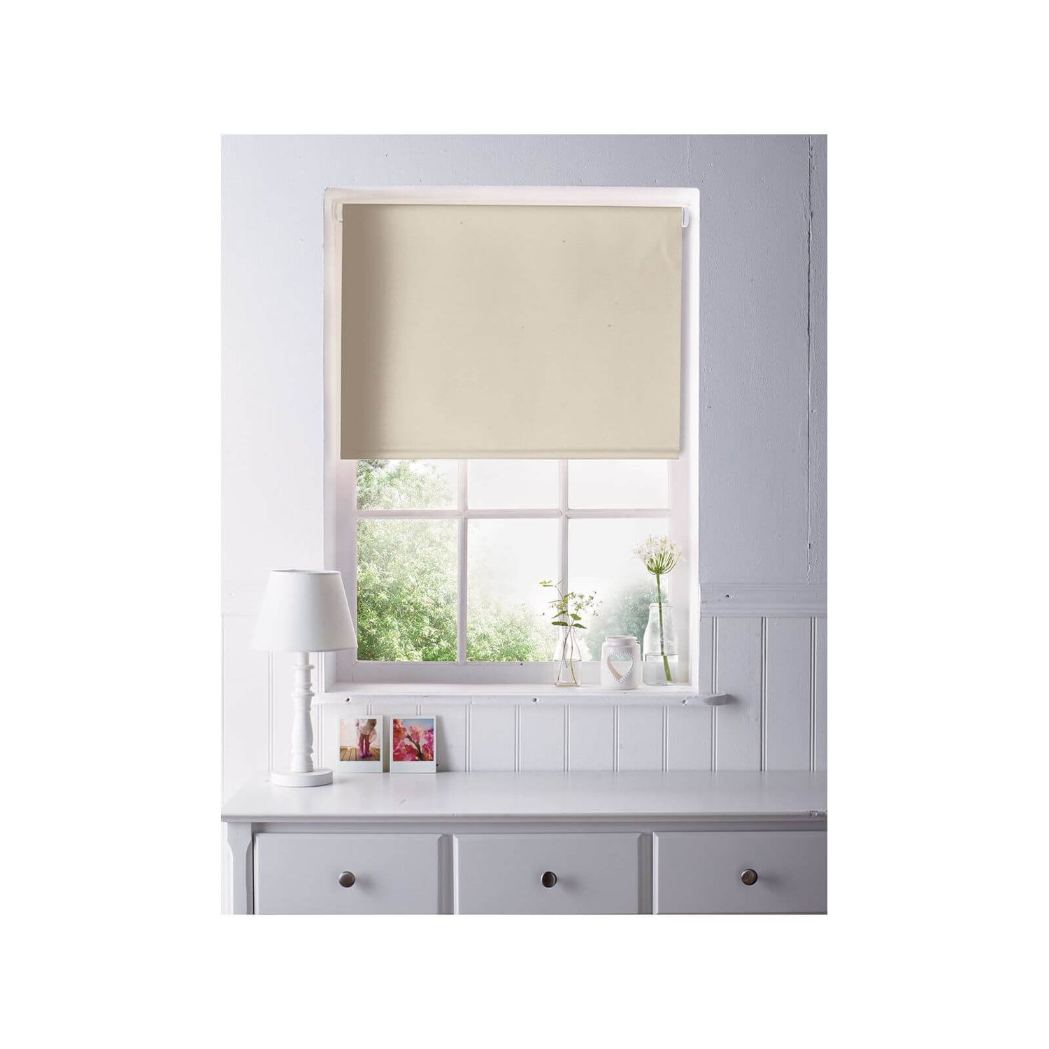 Almond Blackout Blind 180cm Homebase