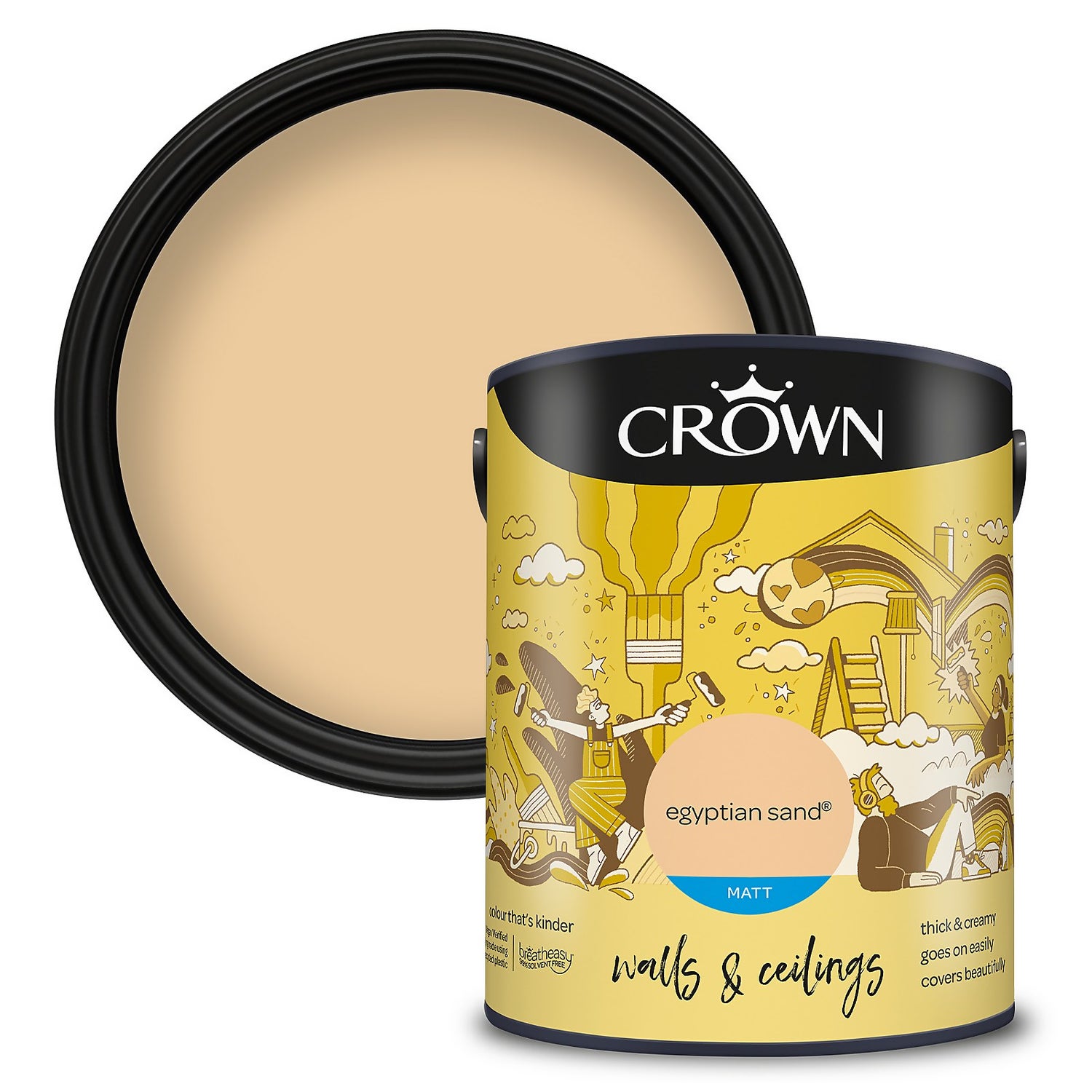 b & q crown solo one coat gloss