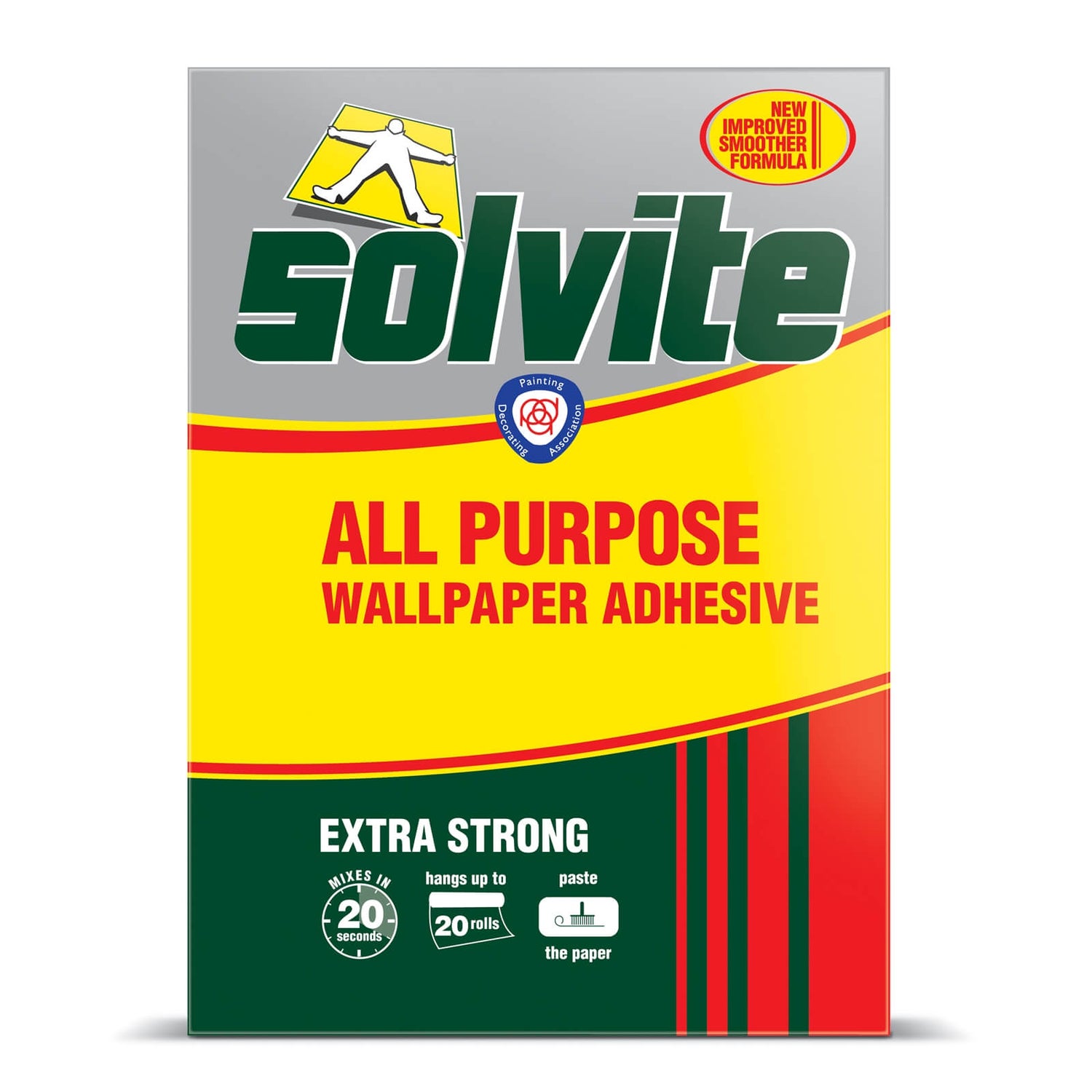 Solvite All Purpose Wallpaper Adhesive - 20 Rolls | Homebase