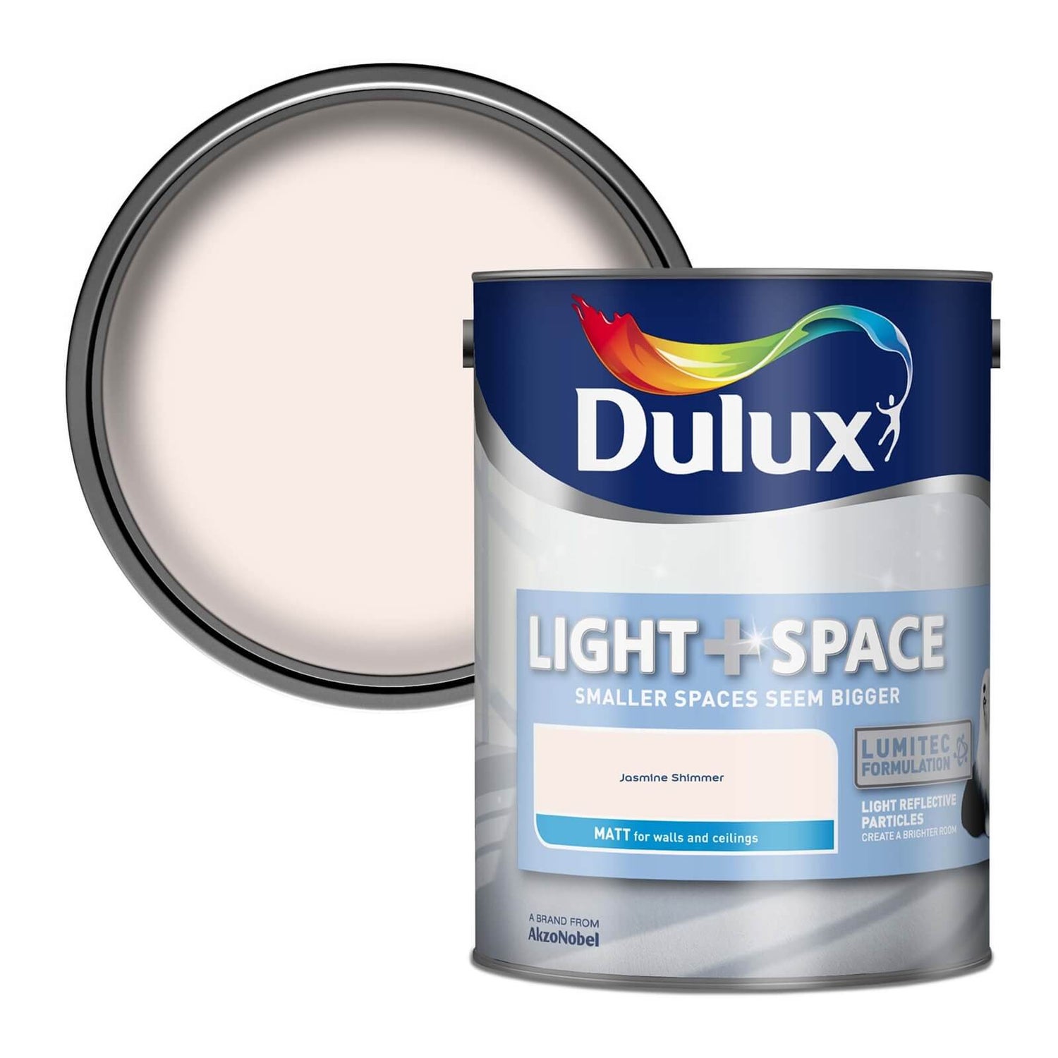 dulux light space jasmine shimmer matt emulsion paint 5l homebase