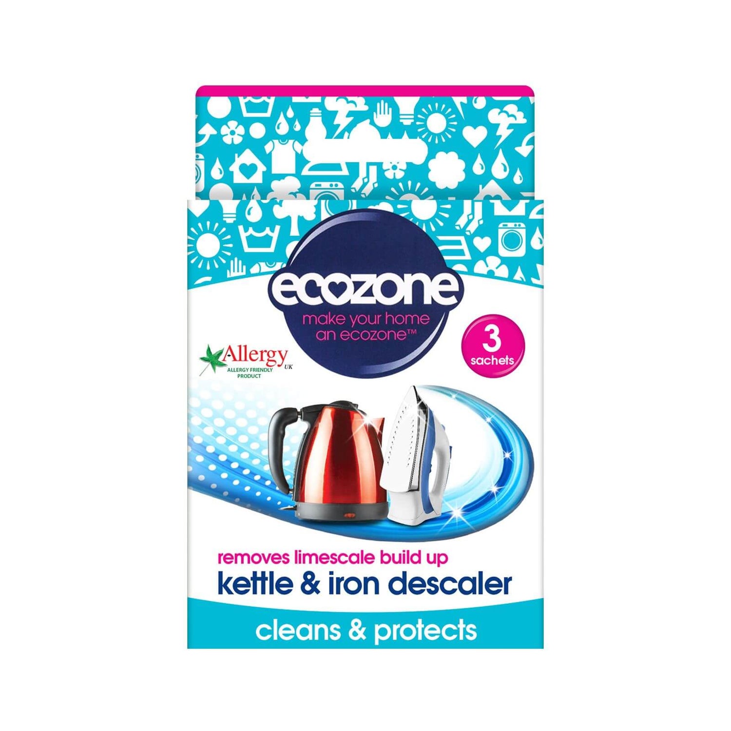 Ecozone Kettle And Iron Descaler Pack Of 3 Homebase