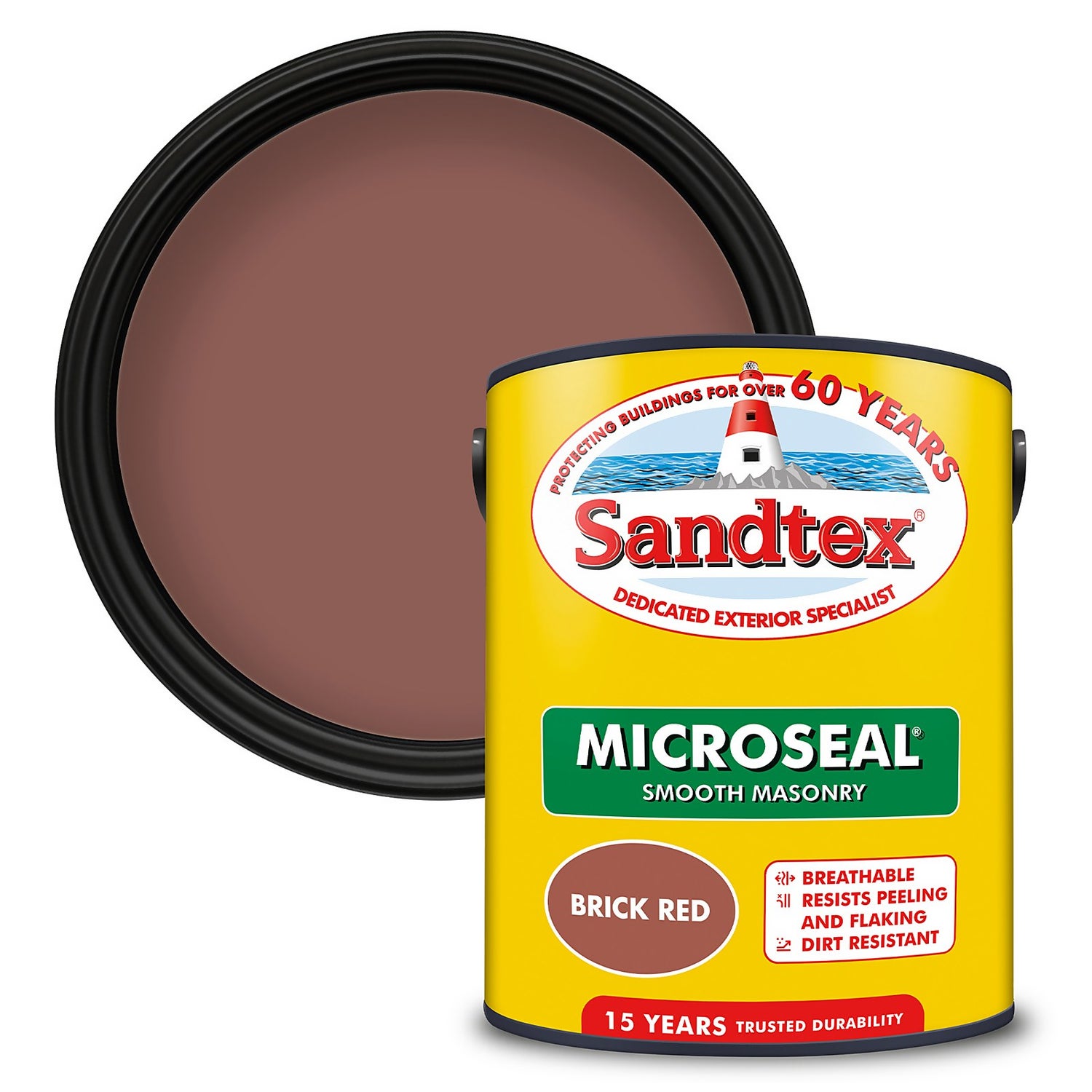 Masonry paint shop brick red