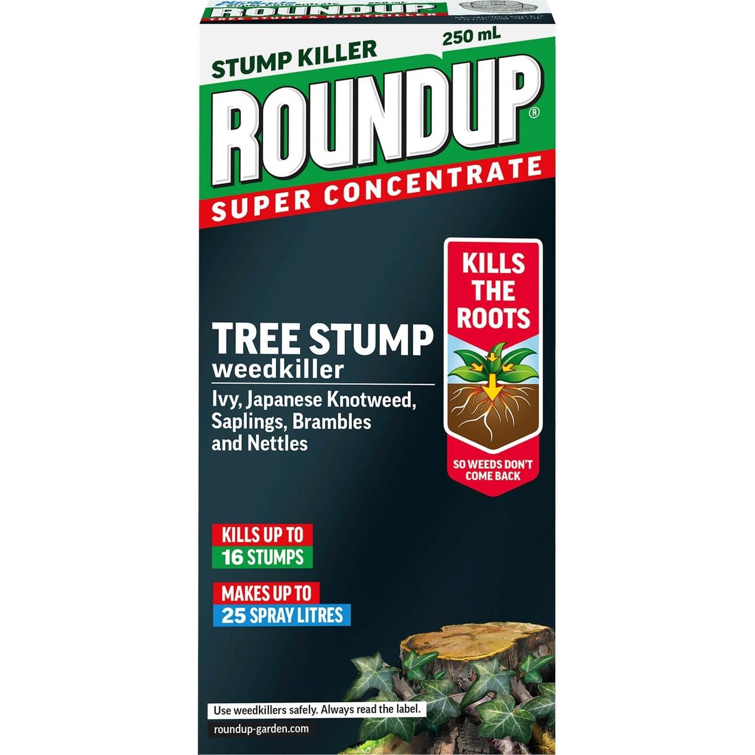 Roundup Tree Stump & Rootkill Weedkiller - 250ml | Homebase