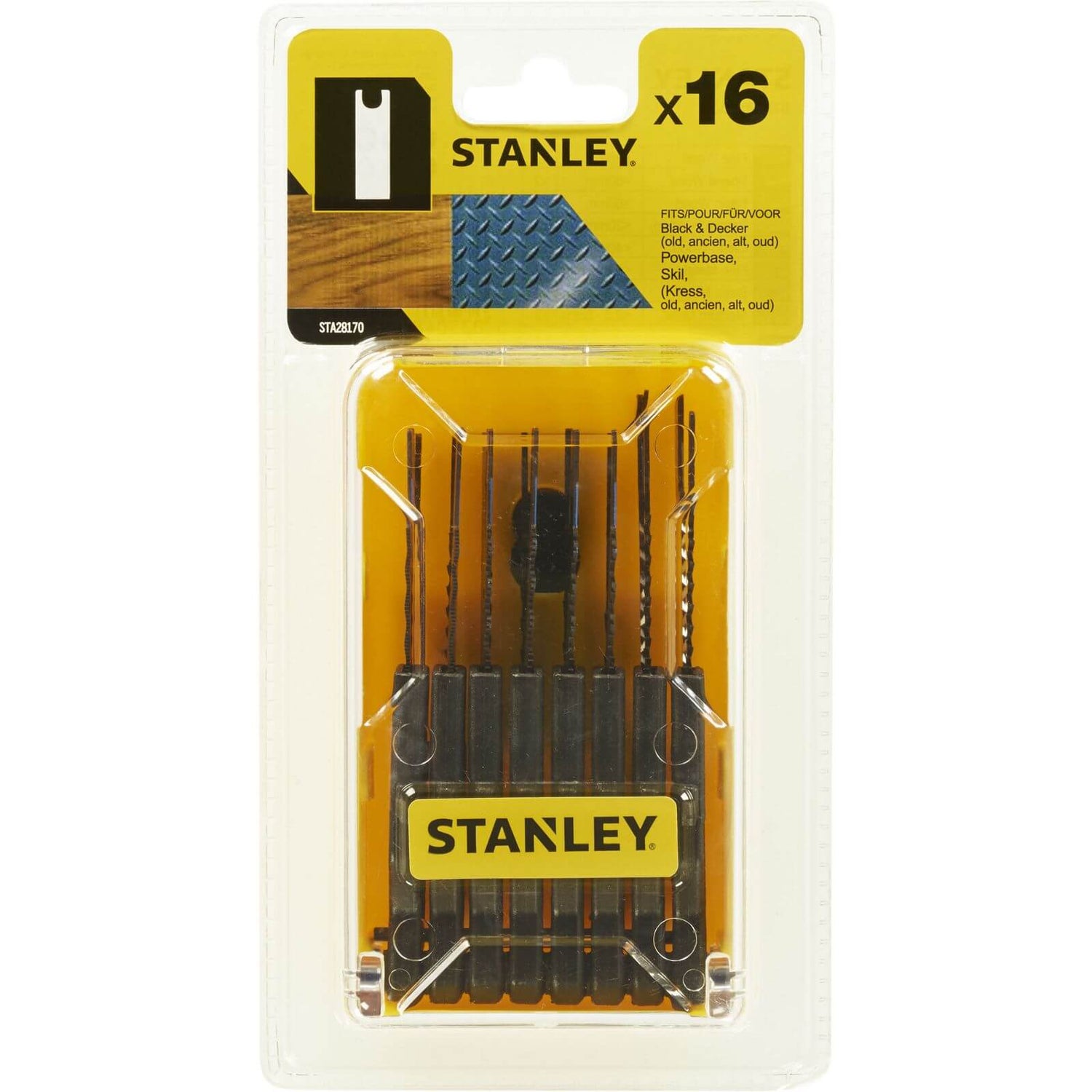 Stanley 16 Pc Jigsaw Blade Set STA28170 XJ Homebase