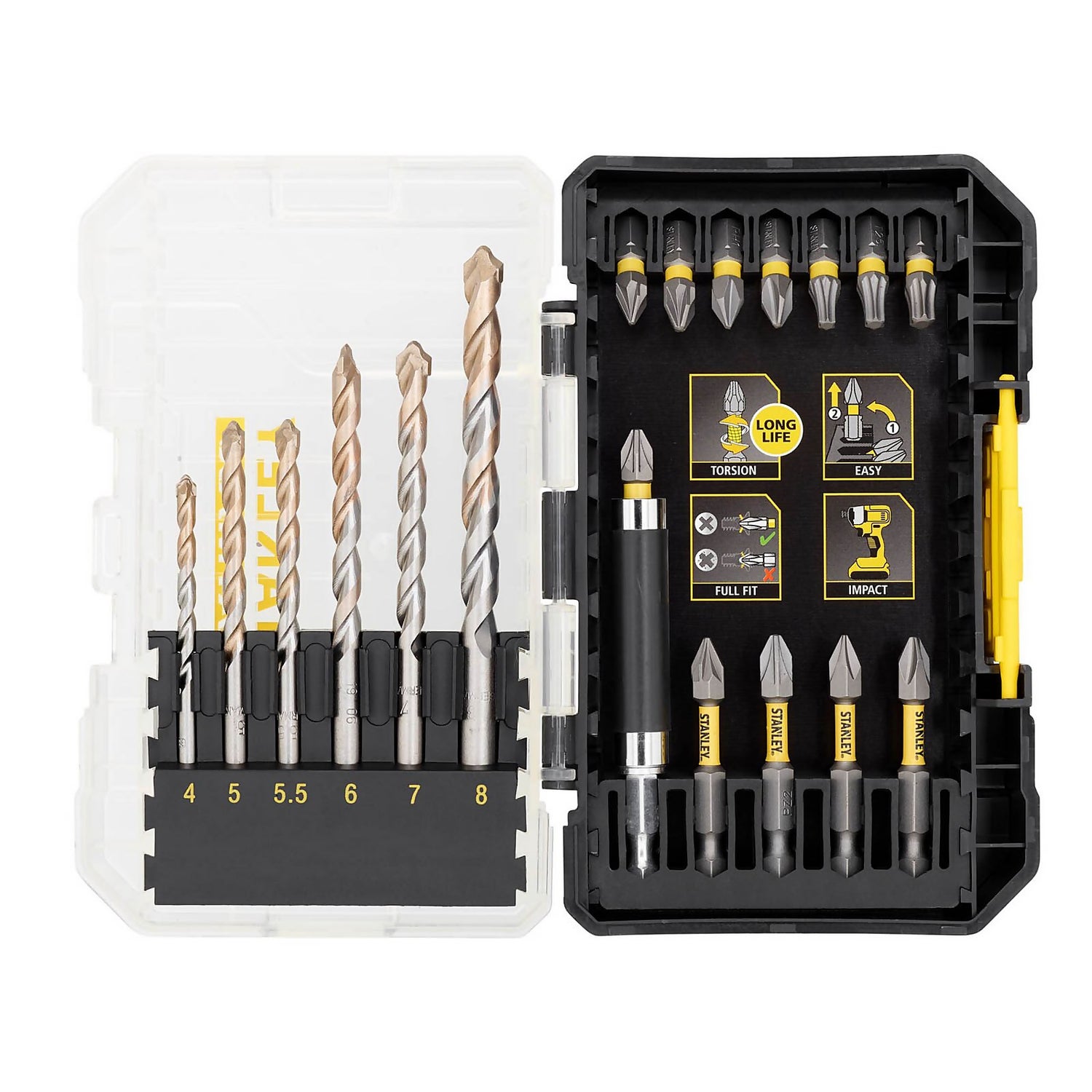 STANLEY FATMAX 19 Piece Masonry and Impact Driving Set STA88552