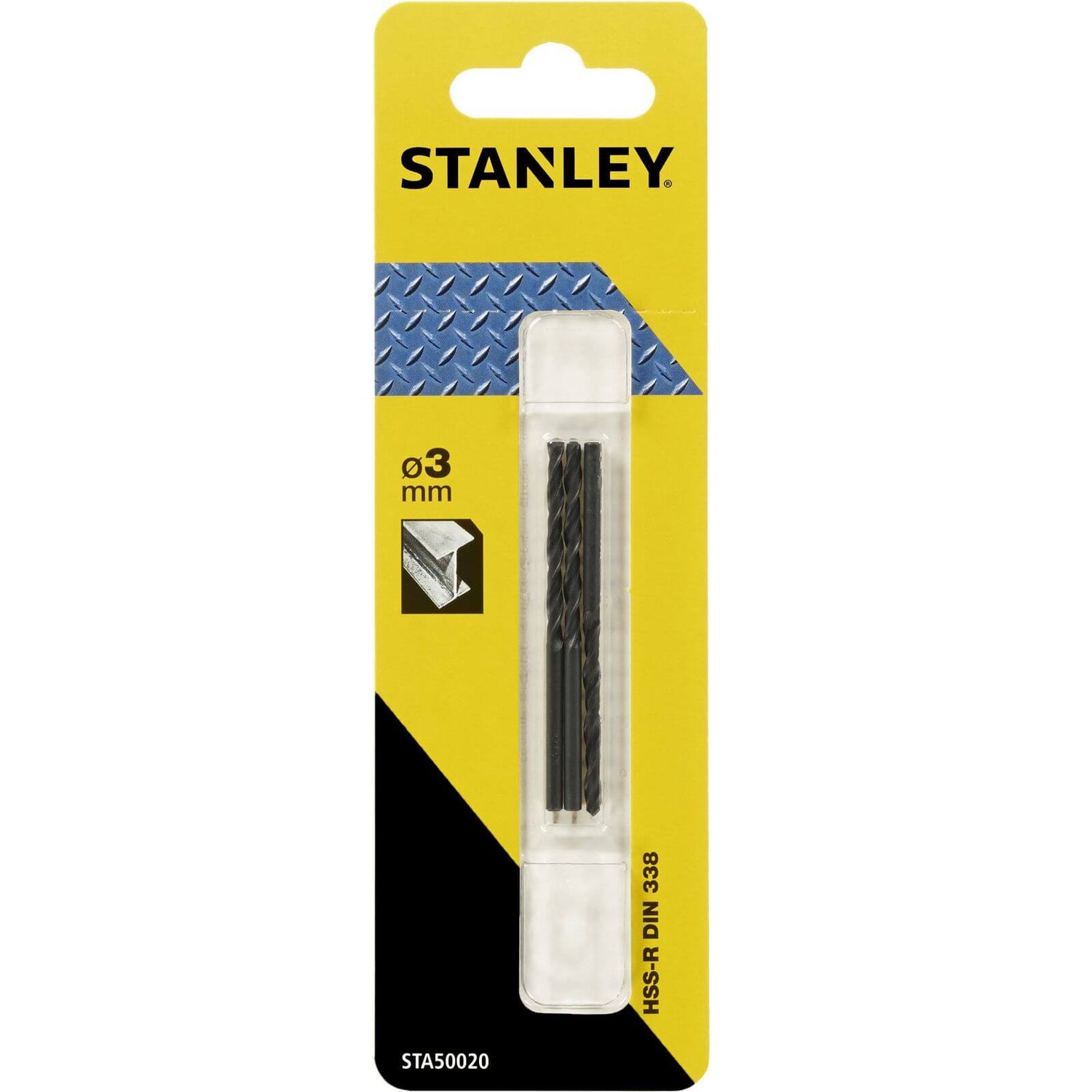 Stanley Metal Drill Bit 3mm STA50020 QZ Homebase