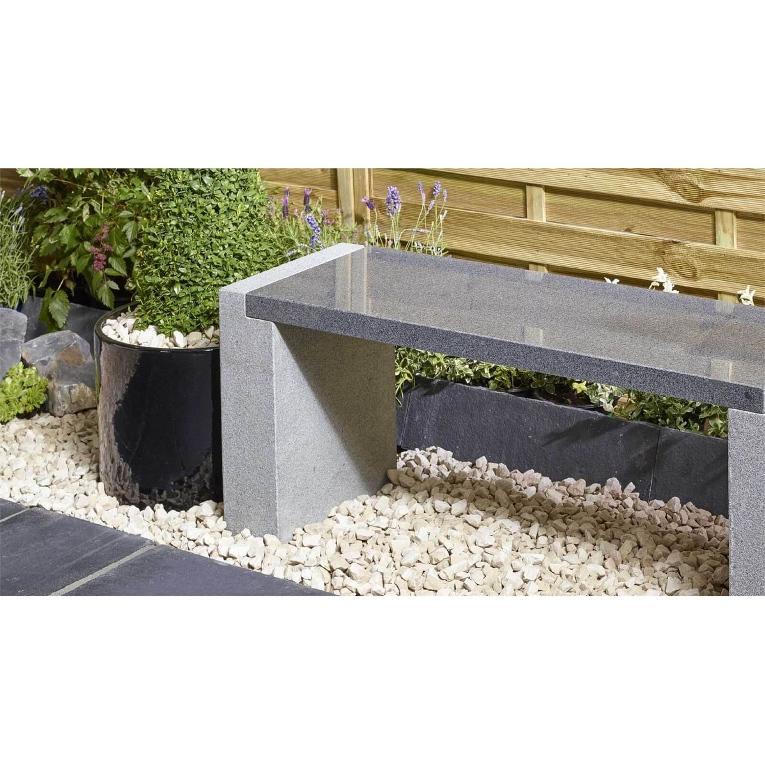 Homebase shop stone bench