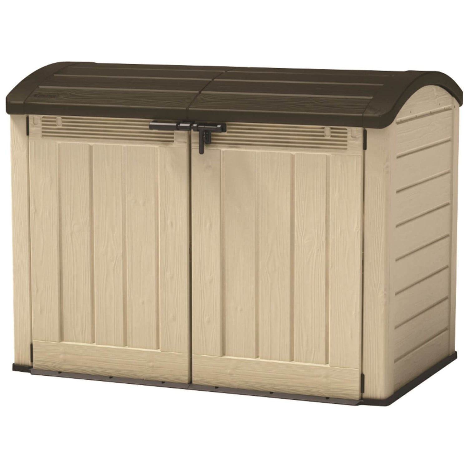 photo Garden Storage Bench Homebase keter store it out ultra outdoor plastic garden storage shed beige brown 2000l