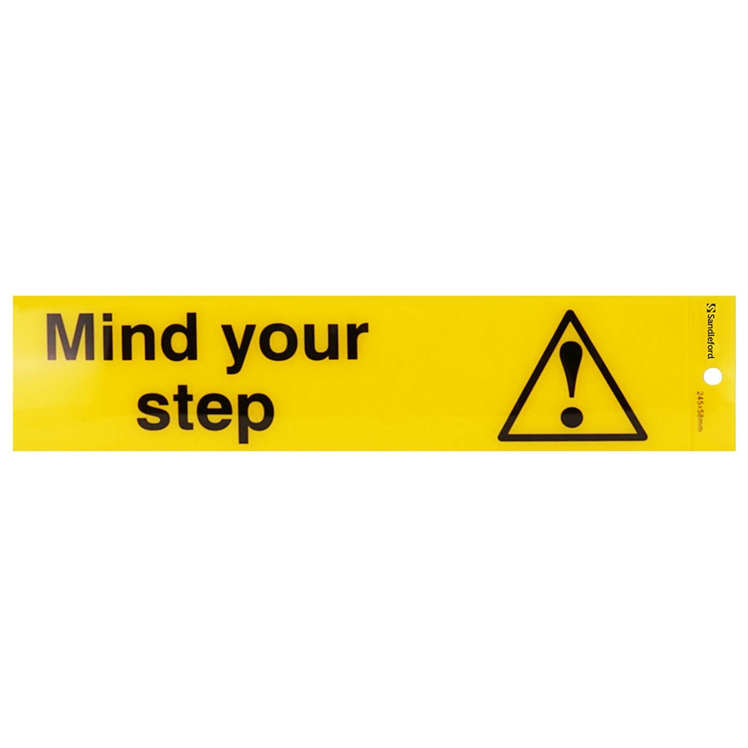 SIGN SELF ADH MIND YOUR STEP 245X58mm