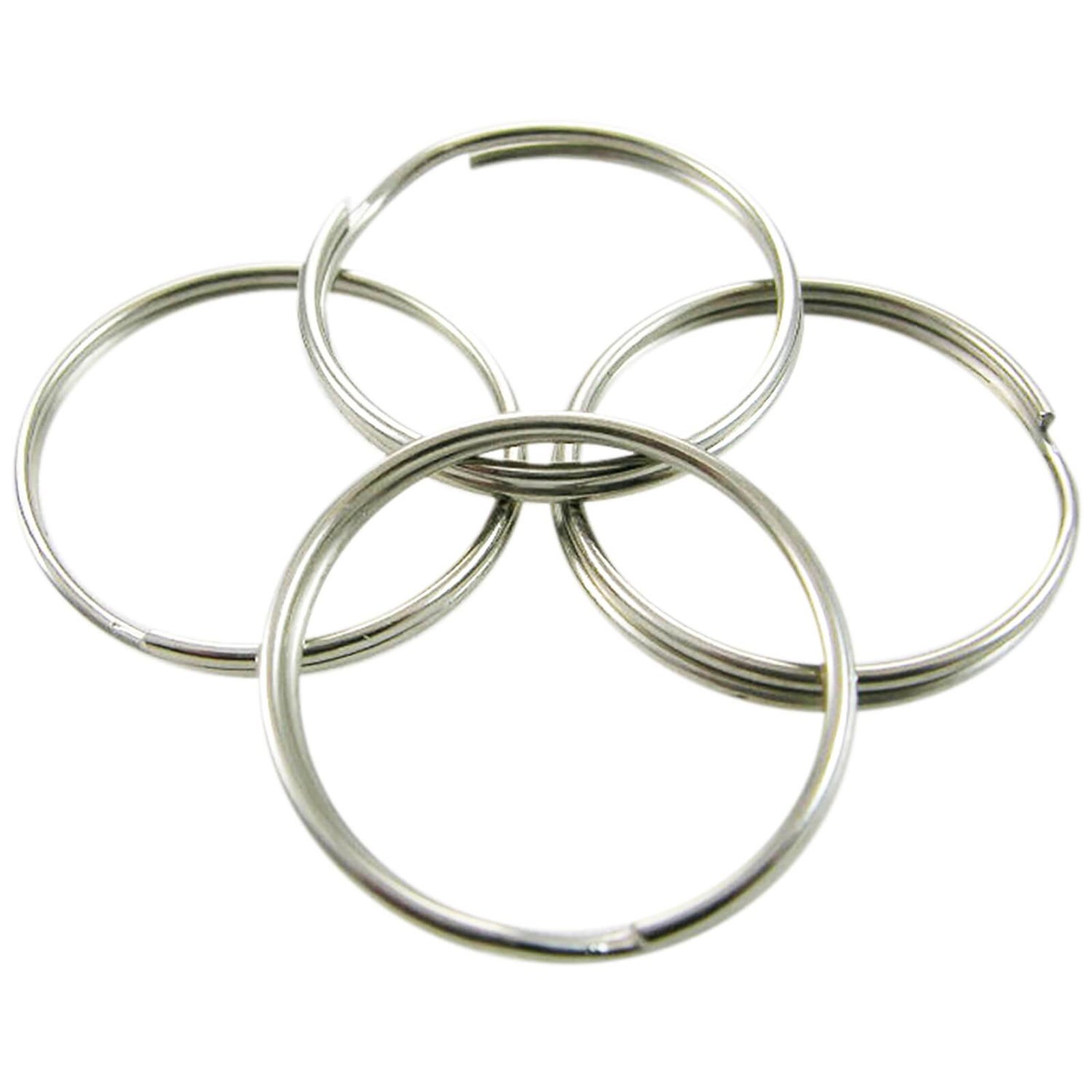 New Split Rings Key Ring 50mm Round Extra Large keyRing Holder Free P&P UK 2" 