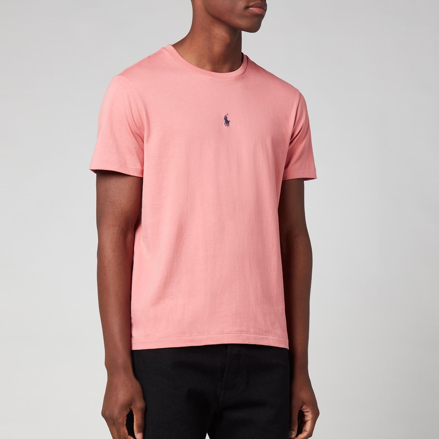 Polo Ralph Lauren Men's Jersey Centre Polo Player Crewneck T-Shirt - Dusty Rose