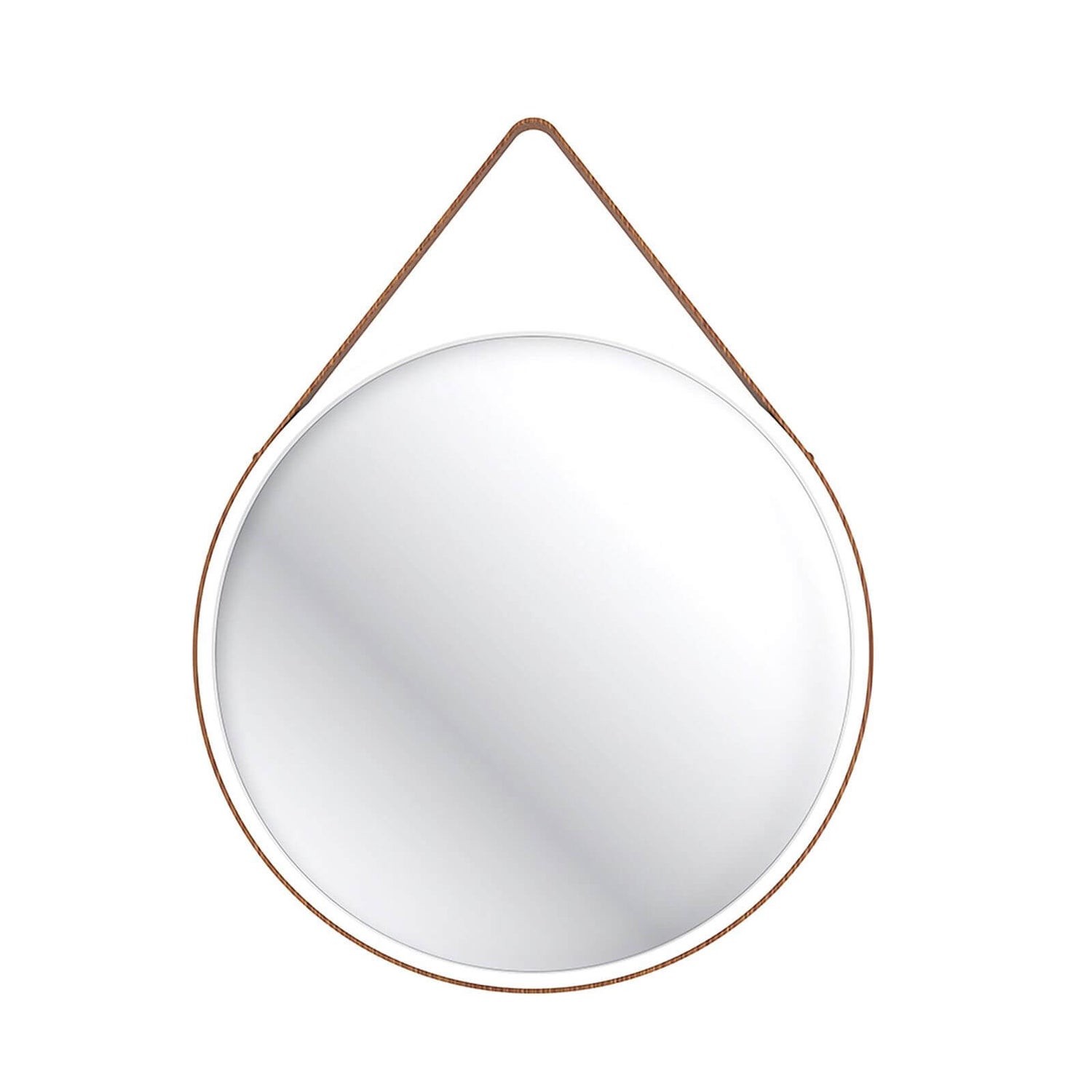 Home Design Round 60cm Bathroom Mirror White