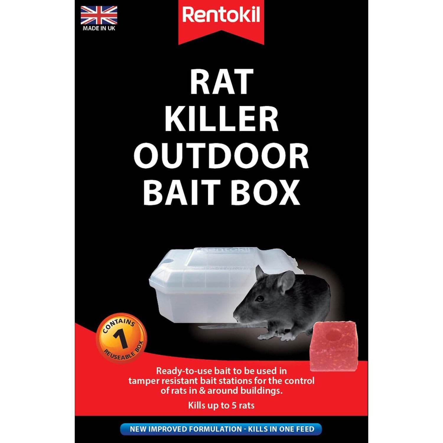 Rentokil Pre-loaded Rat Bait Station