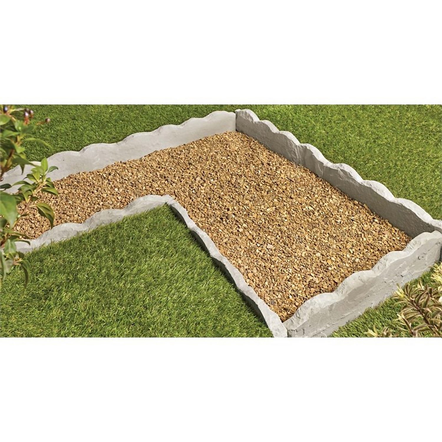 Stylish Stone Natural Stone Scalloped Garden Edging Lakefell