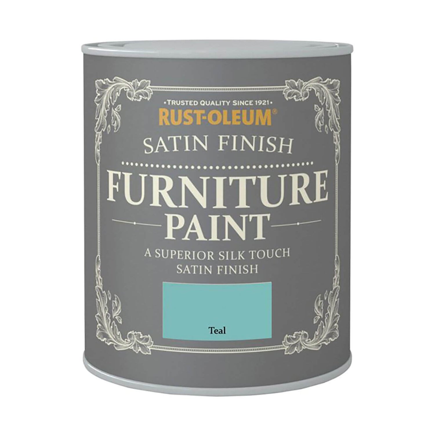 Rust Oleum Satin Furniture Paint Teal 125ml Homebase