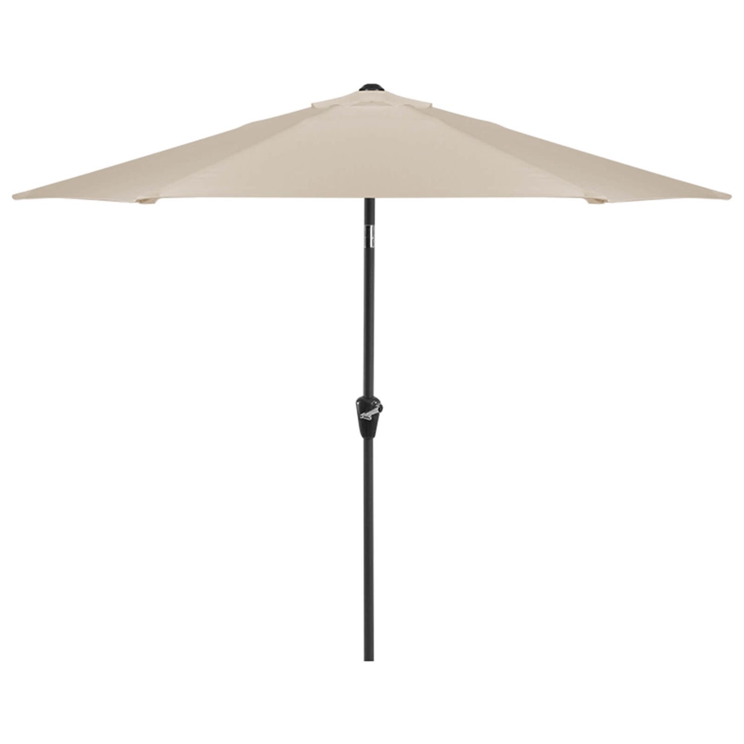 cilinder Assert Mijnenveld Aluminium Umbrella Parasol - 3m - Beige | Homebase