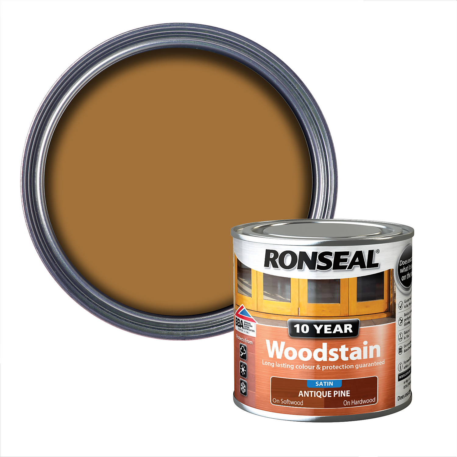 RONSEAL 10YR W/STAIN A. PINE 250ML