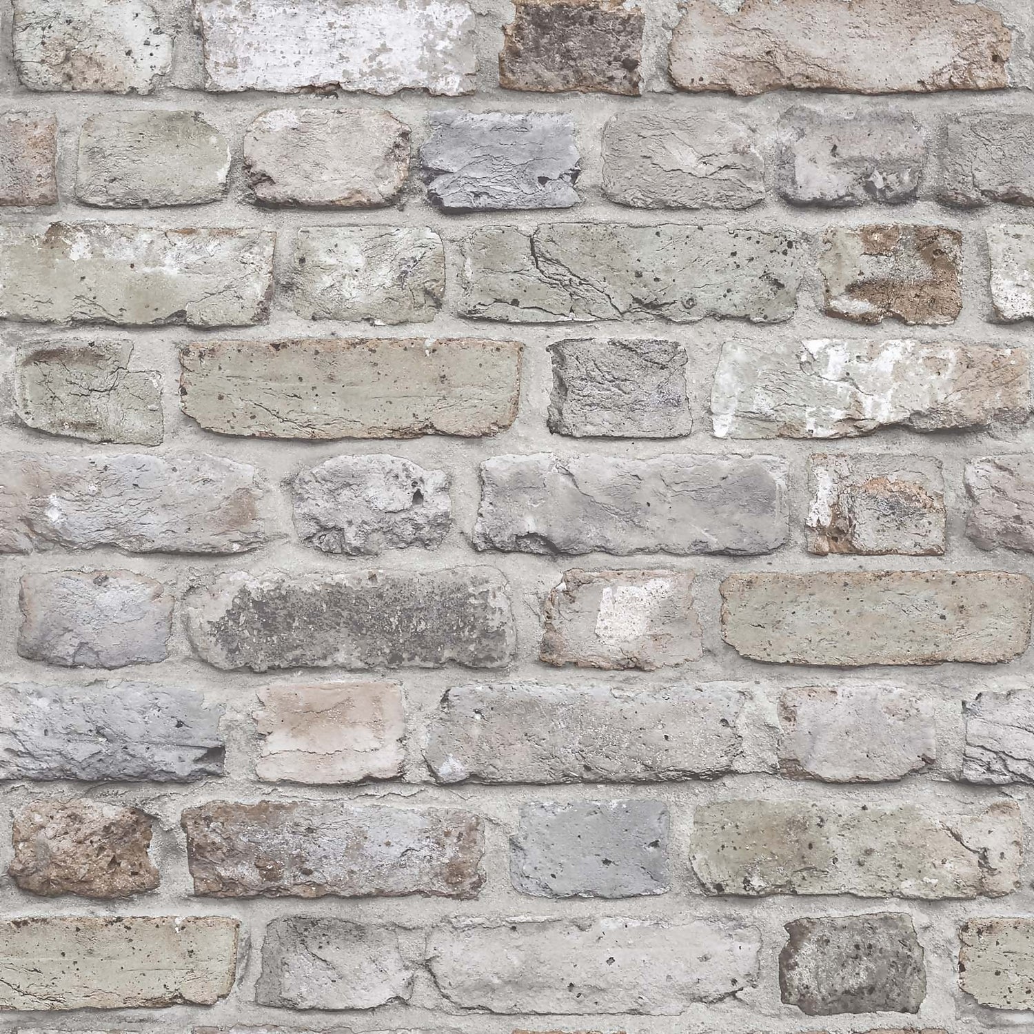 Grandeco Facade Brick Pastel Paste the Wall Wallpaper | Homebase