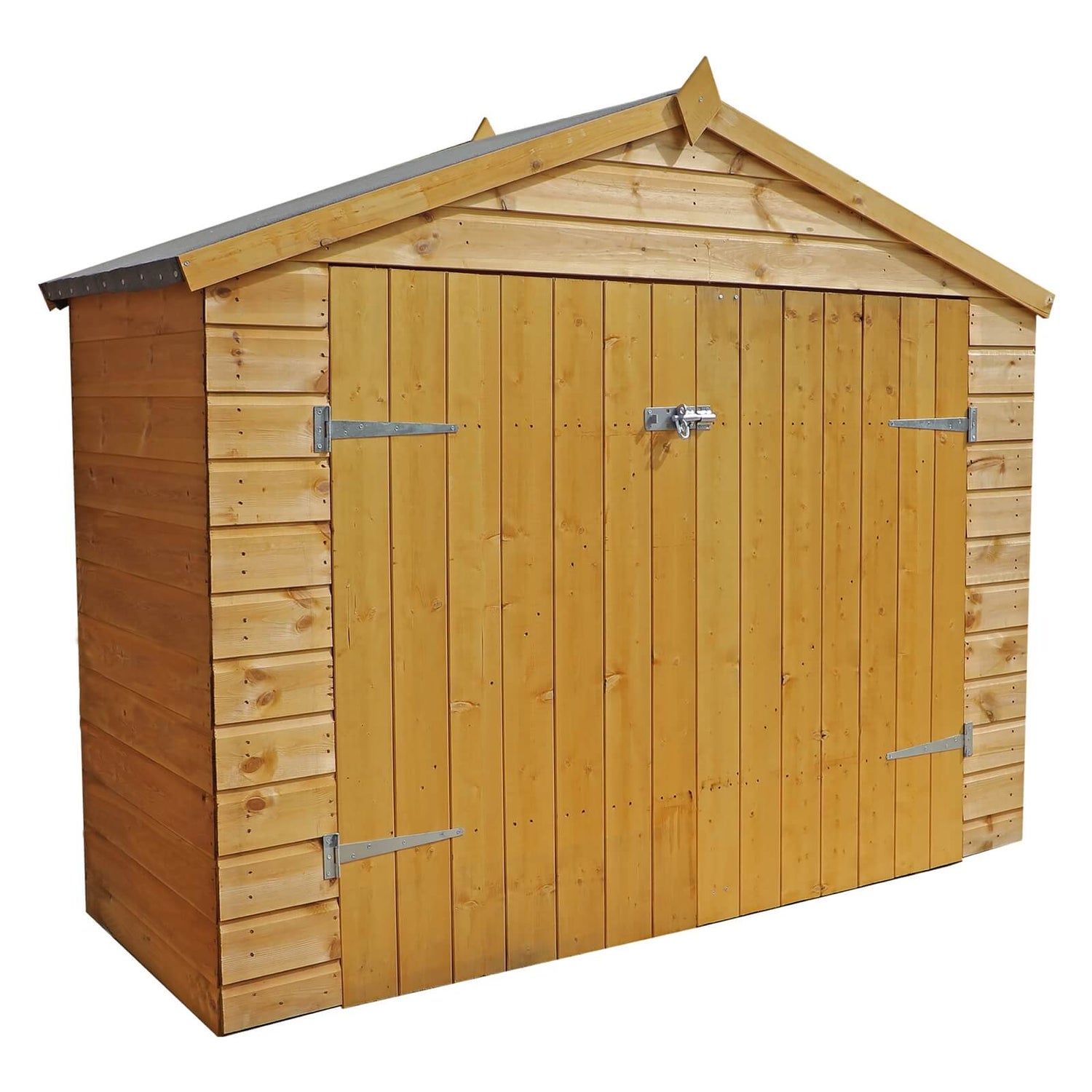 Mercia Installation Included 7x3ft Shiplap Apex Bike Shed Homebase