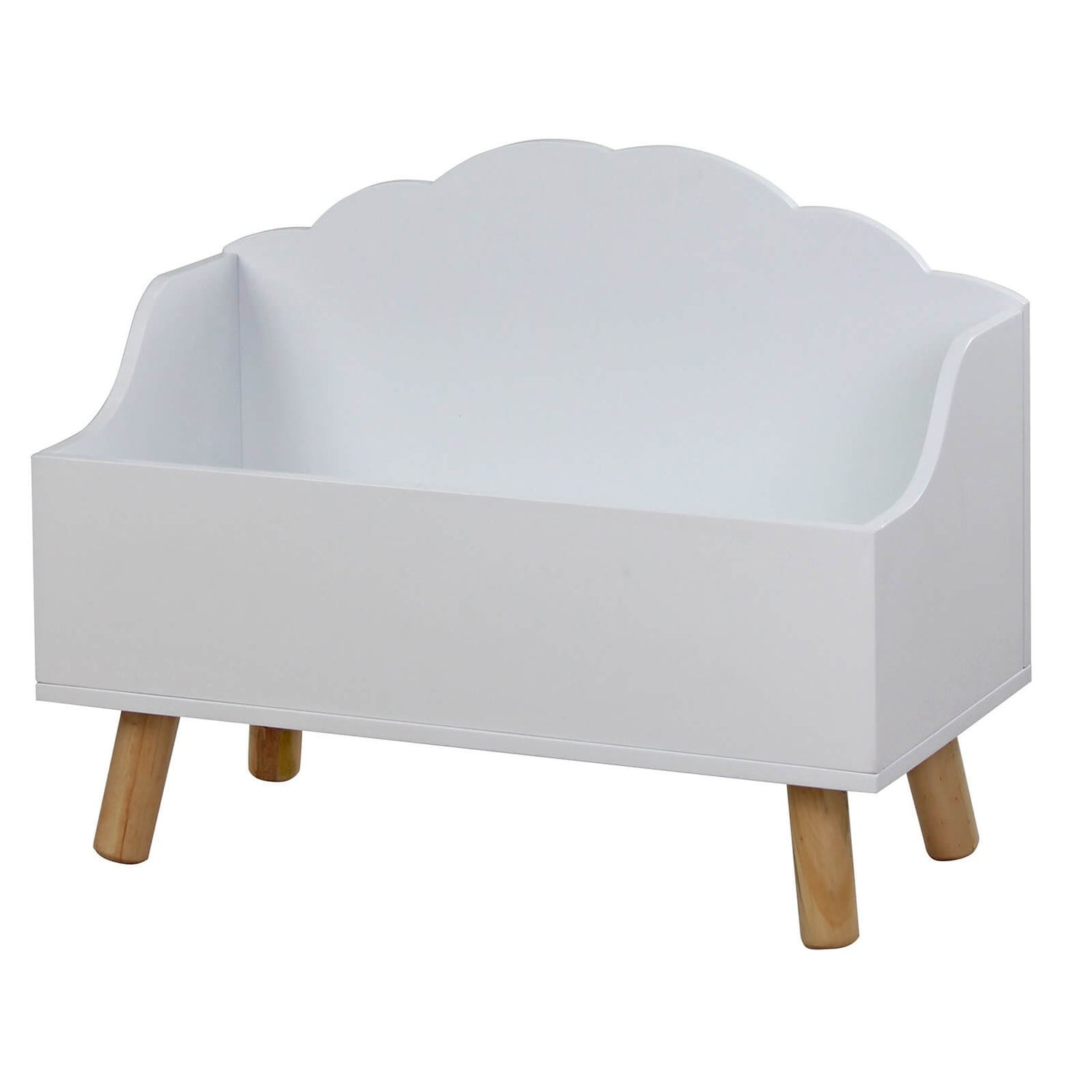 Kids Open Toy Chest White 580 x 280 x 450mm