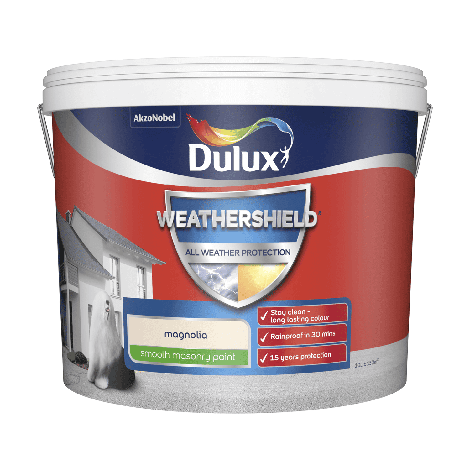 dulux magnolia exterior paint