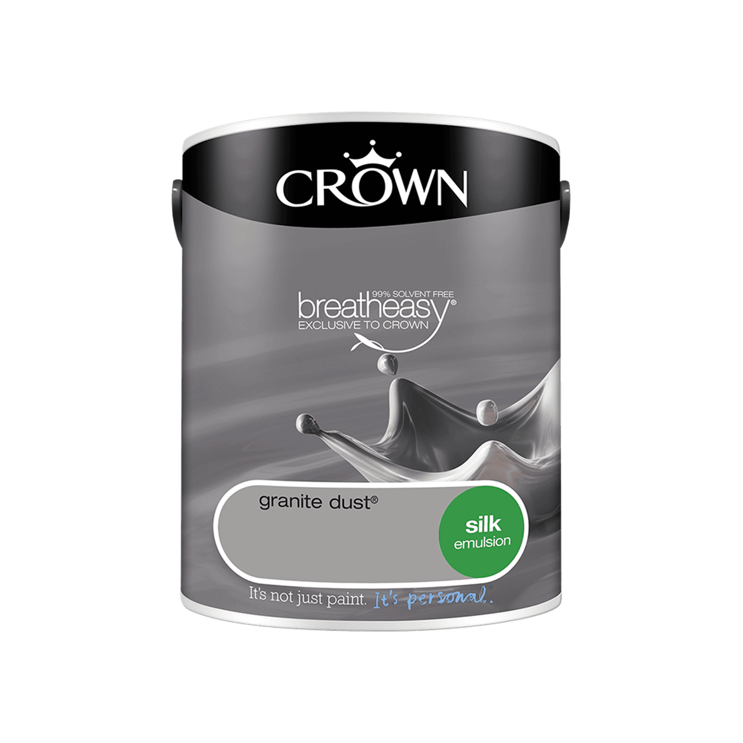 Crown Standard Silk Emulsion Granite Dust 5l Homebase