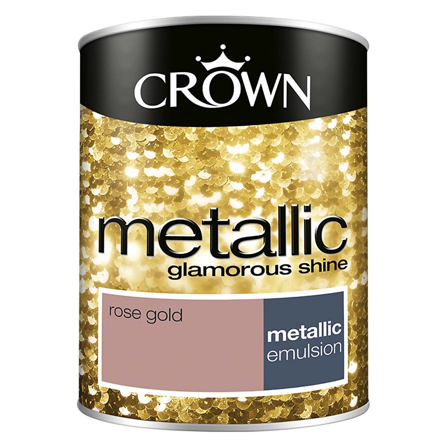 Crown Feature Wall Metallic Rose Gold Paint 1 25l Homebase