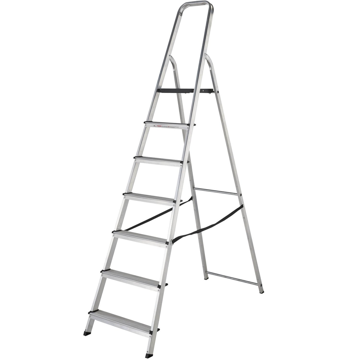 Abru werner 5 tread outlet high handrail step ladder