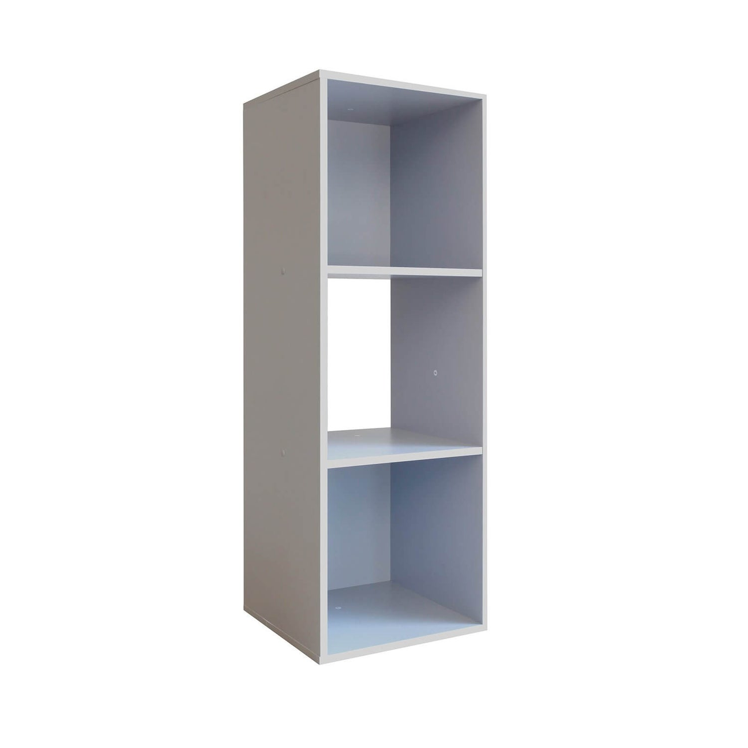 Compact Cube 1 X 3 Grey Homebase, Grey Cube Shelves