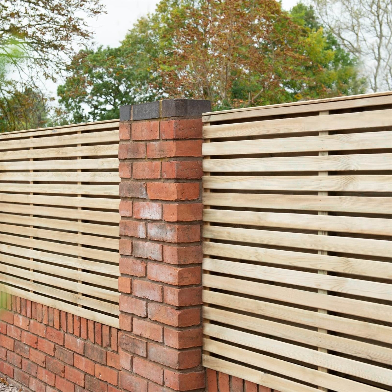 Forest Double Slatted Fence
