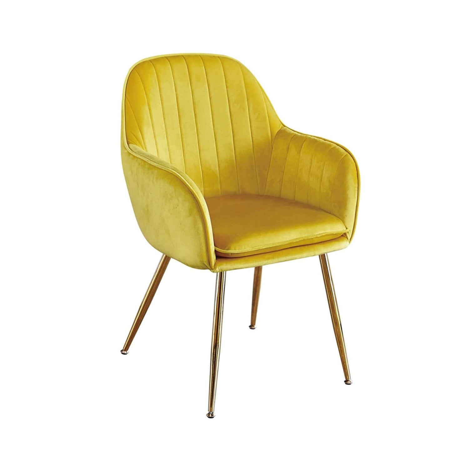 Lara Chair Set of 2 Ochre Yellow