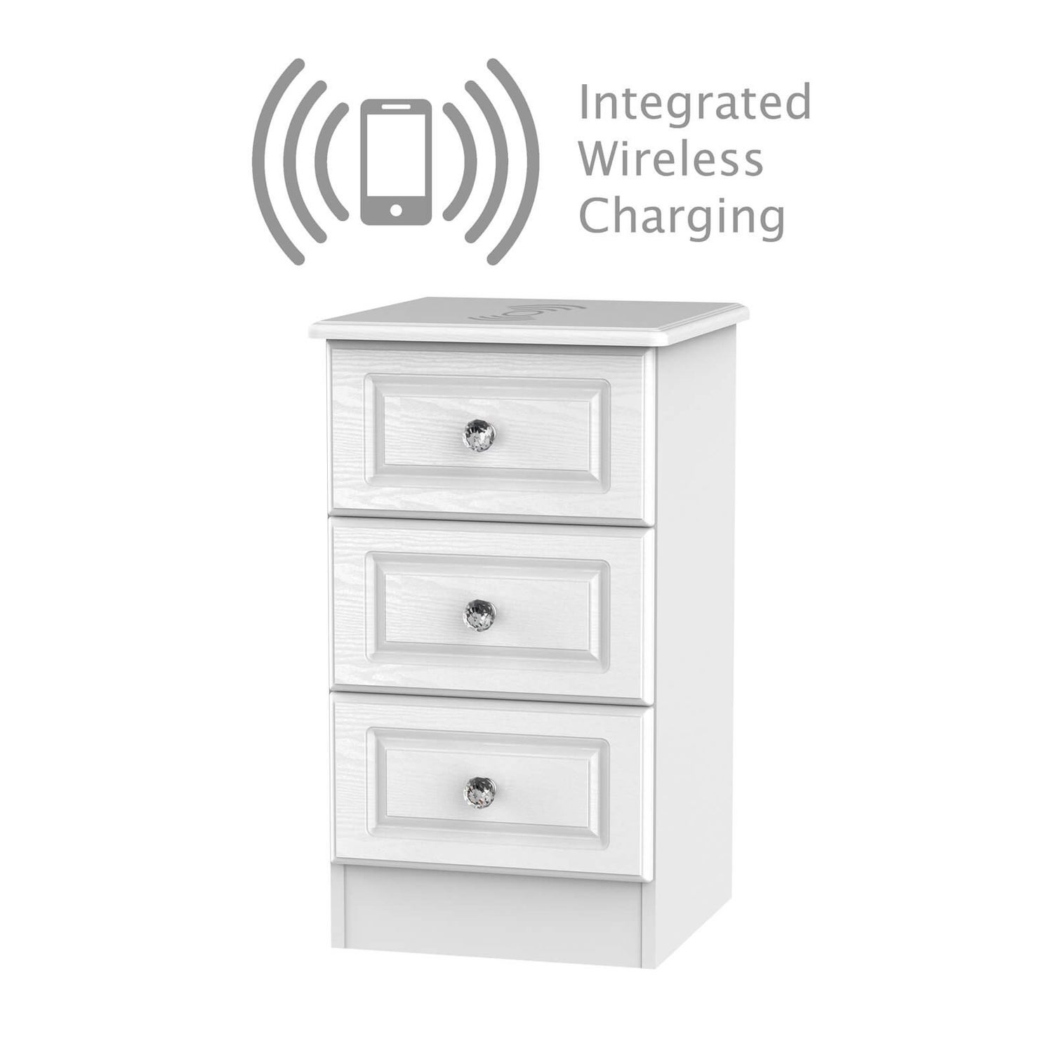 Florence 3 deals drawer bedside table