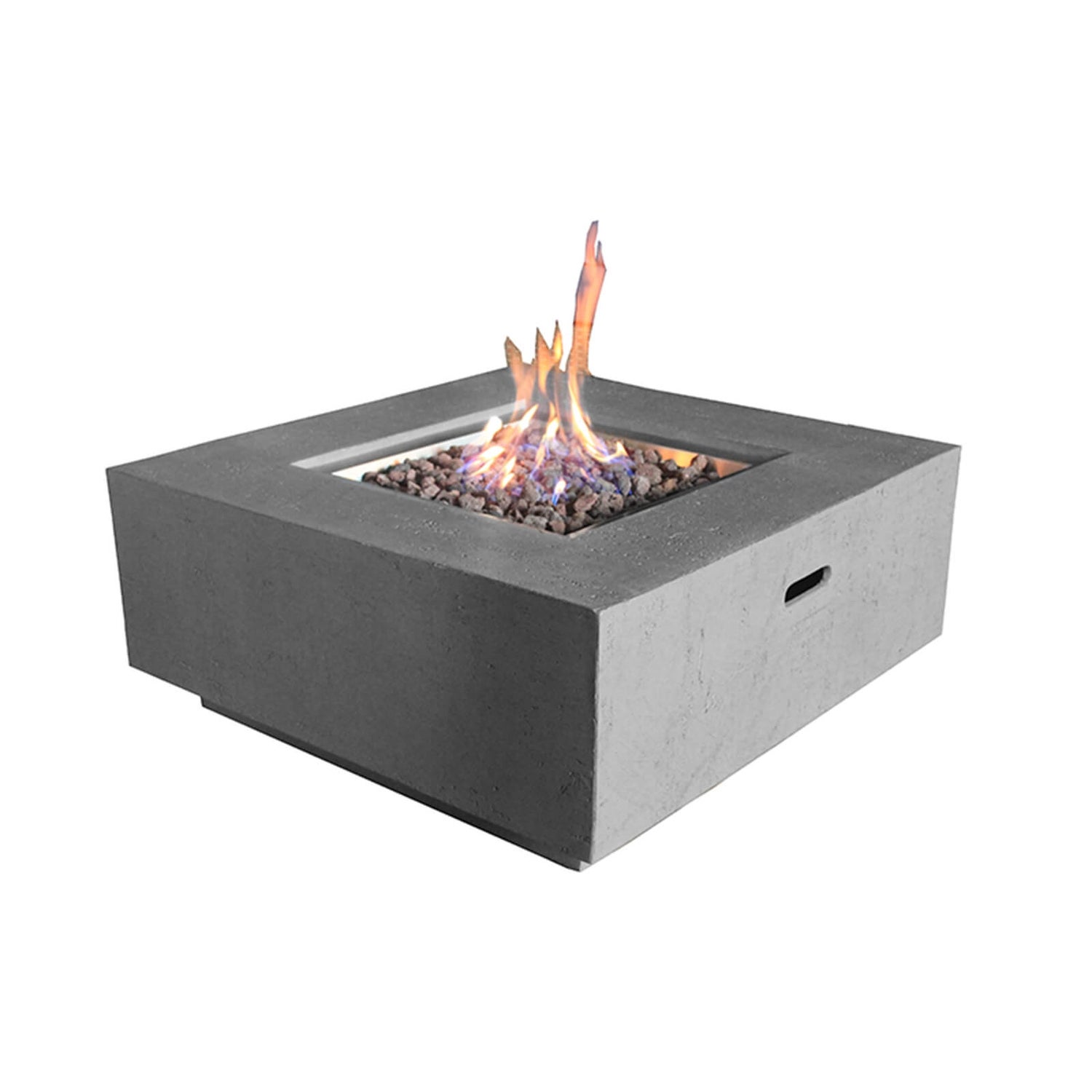 Albany Gas Fire Pit Light Grey Homebase, How To Light A Gas Fire Pit