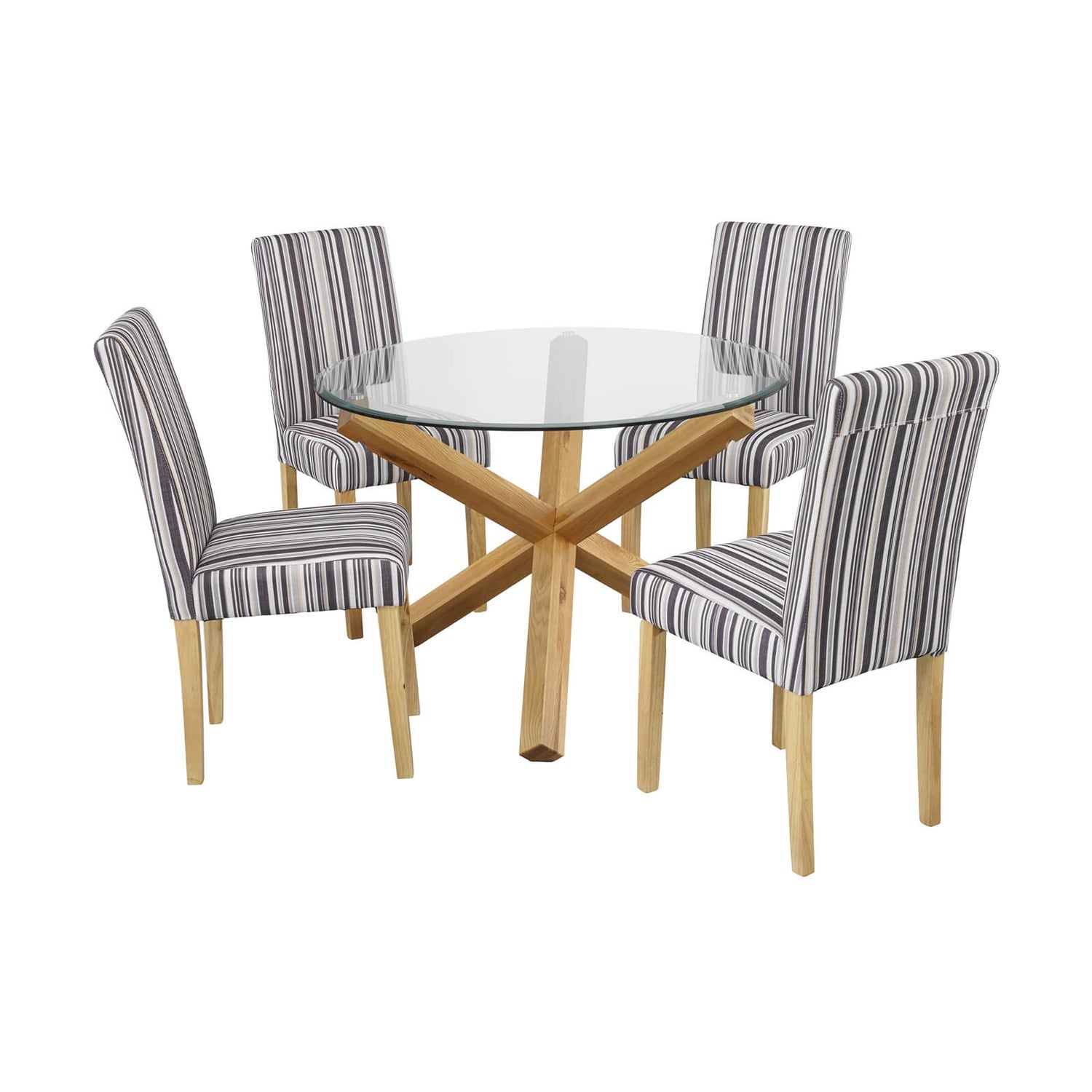 Oporto dining table with top 4 chairs