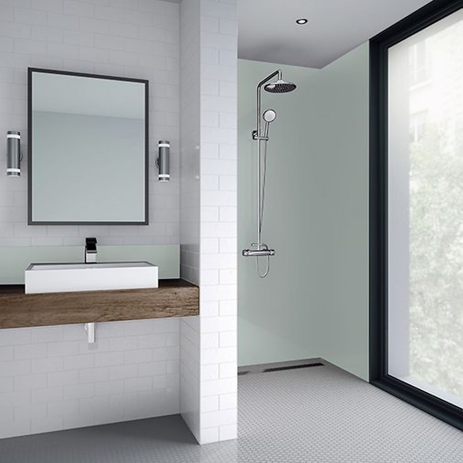 WETWALL GREEN MIST MATT 2 SIDE KIT
