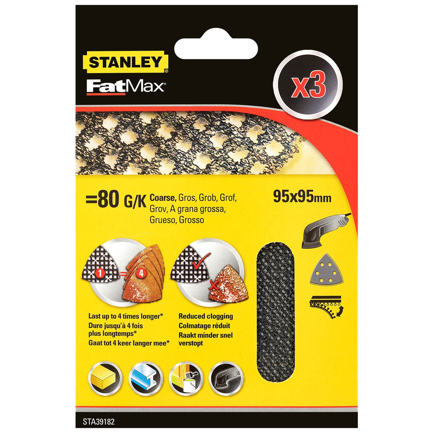 Stanley fatmax on sale sanding sheets