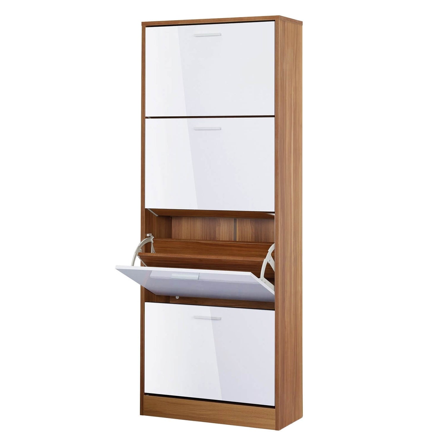 Strand 4 Drawer Shoe Storage White Homebase