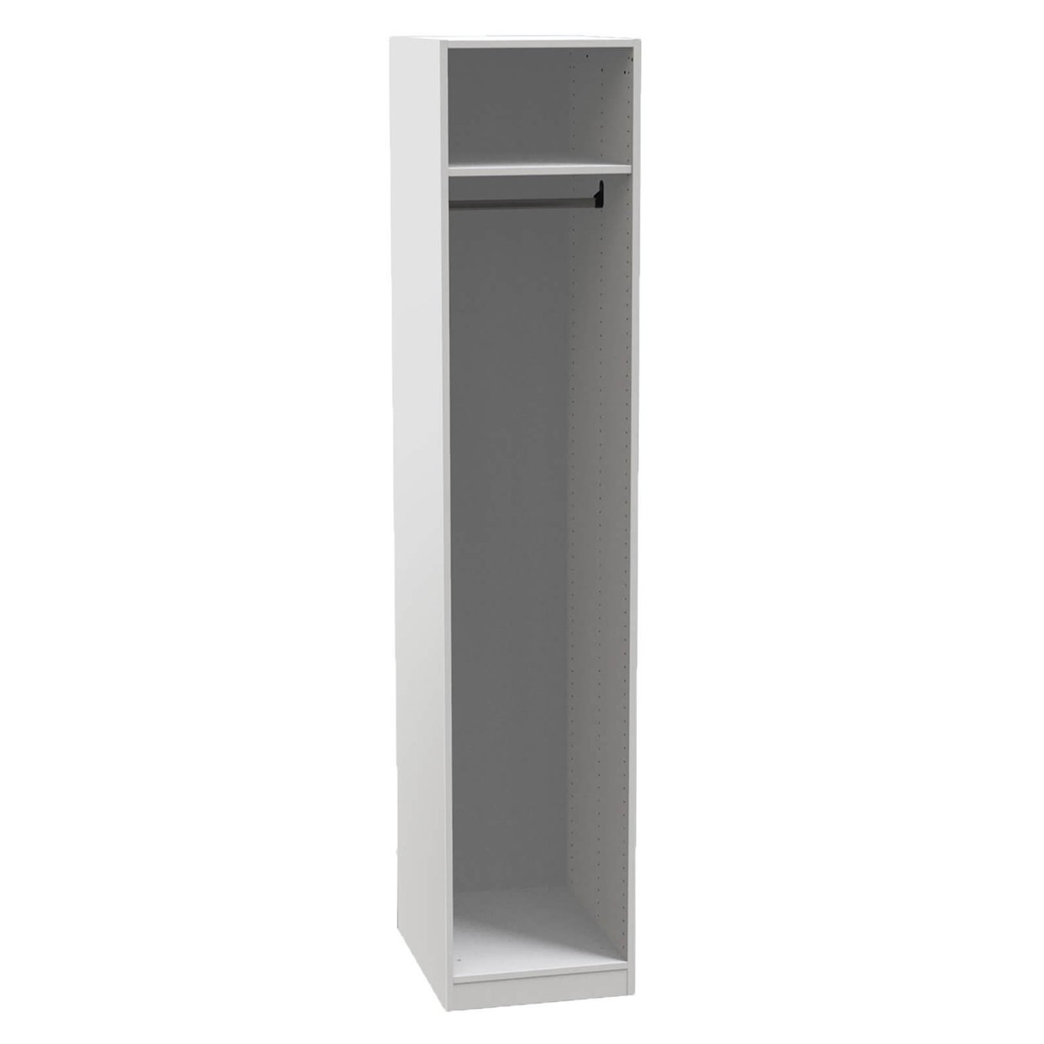 House Beautiful Single Wardrobe Carcass White