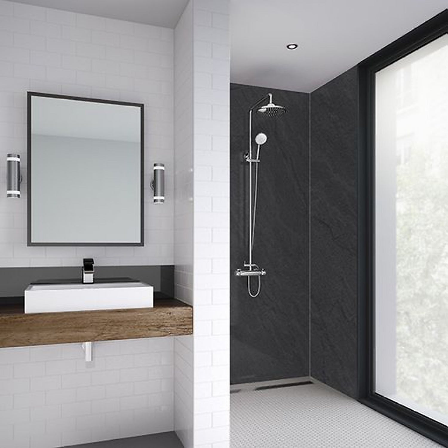 Wetwall Sicilian Slate Natural 2 Sided Kit - Laminate
