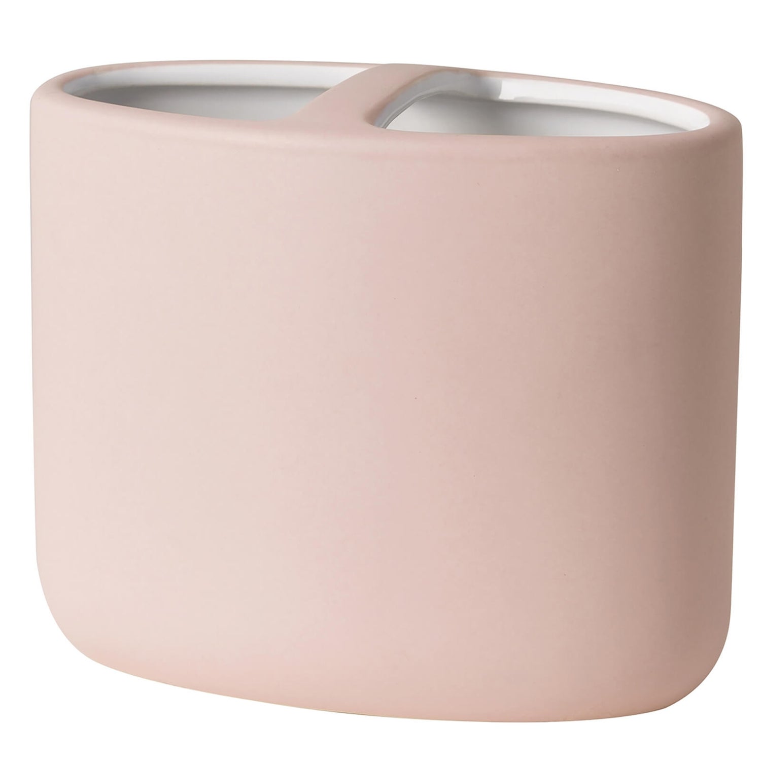matte pale pink toothbrush holder homebase