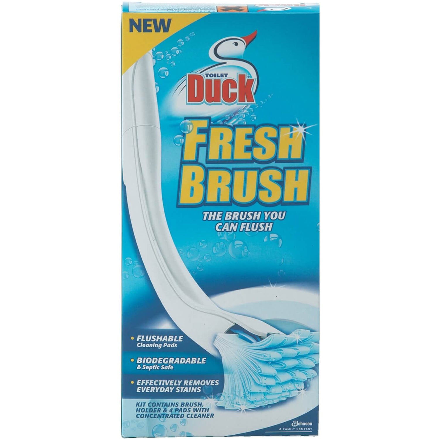 Love the duck fresh brush you don't need lots of chemicals really easy
