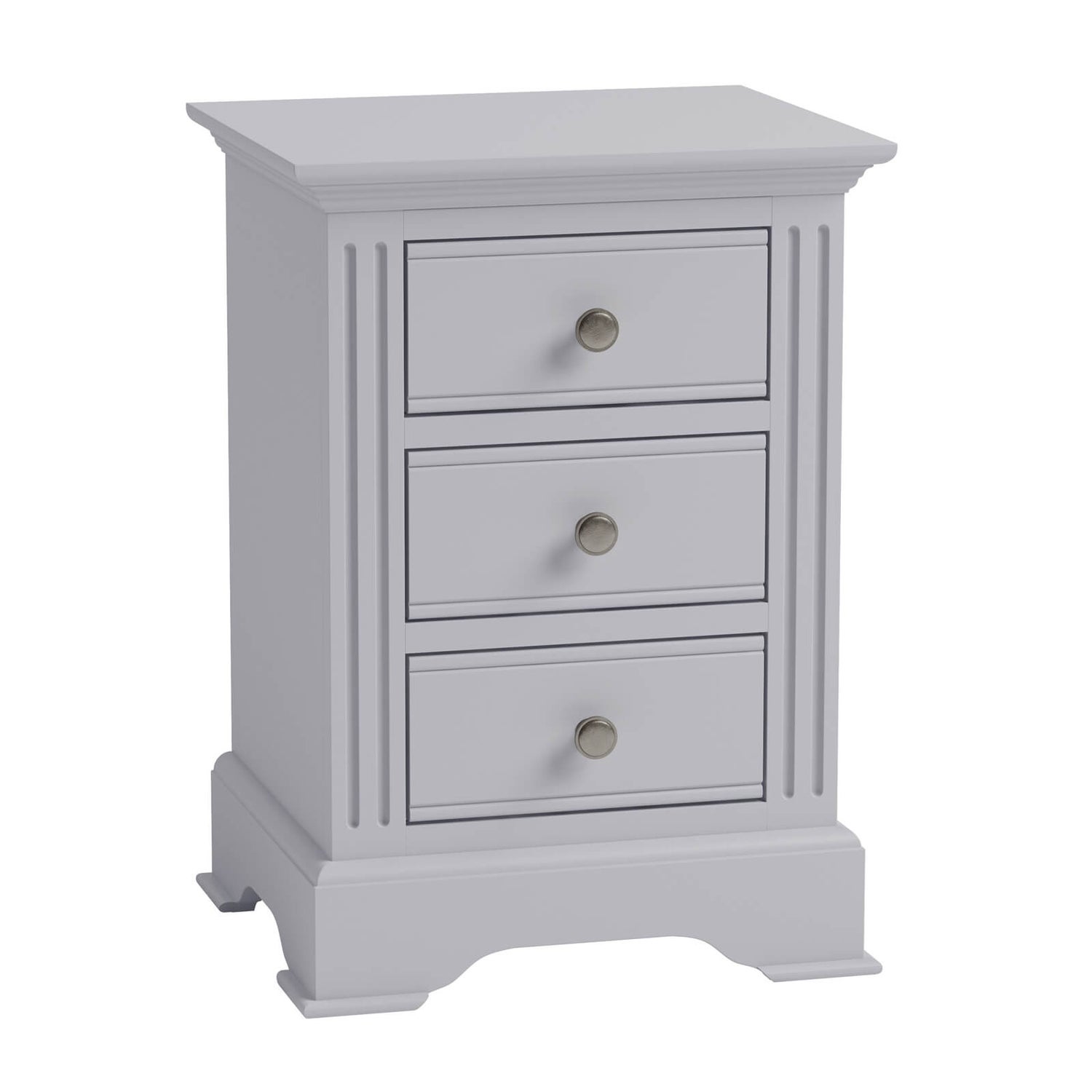 Camborne Large Bedside Table Grey Homebase