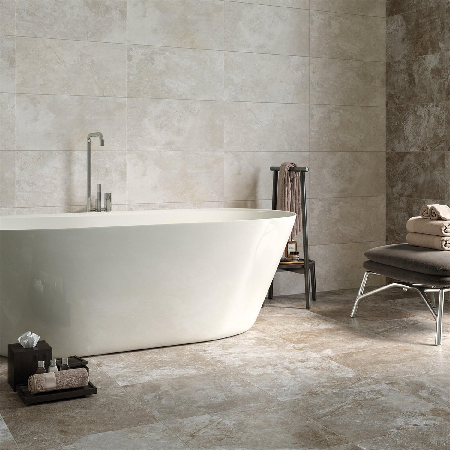 Caladen Beige Wall Floor Tile 450 X 450mm Homebase