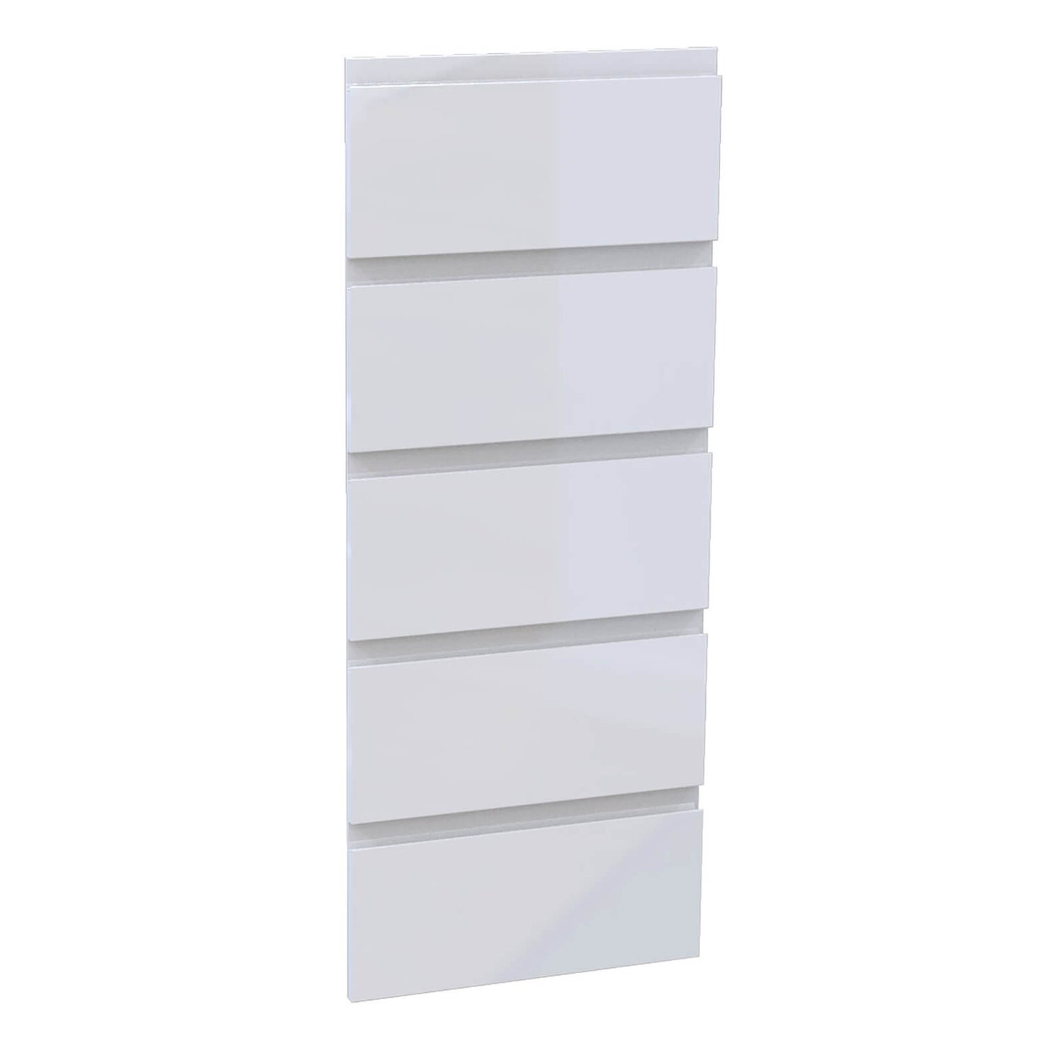 White handleless chest of clearance drawers