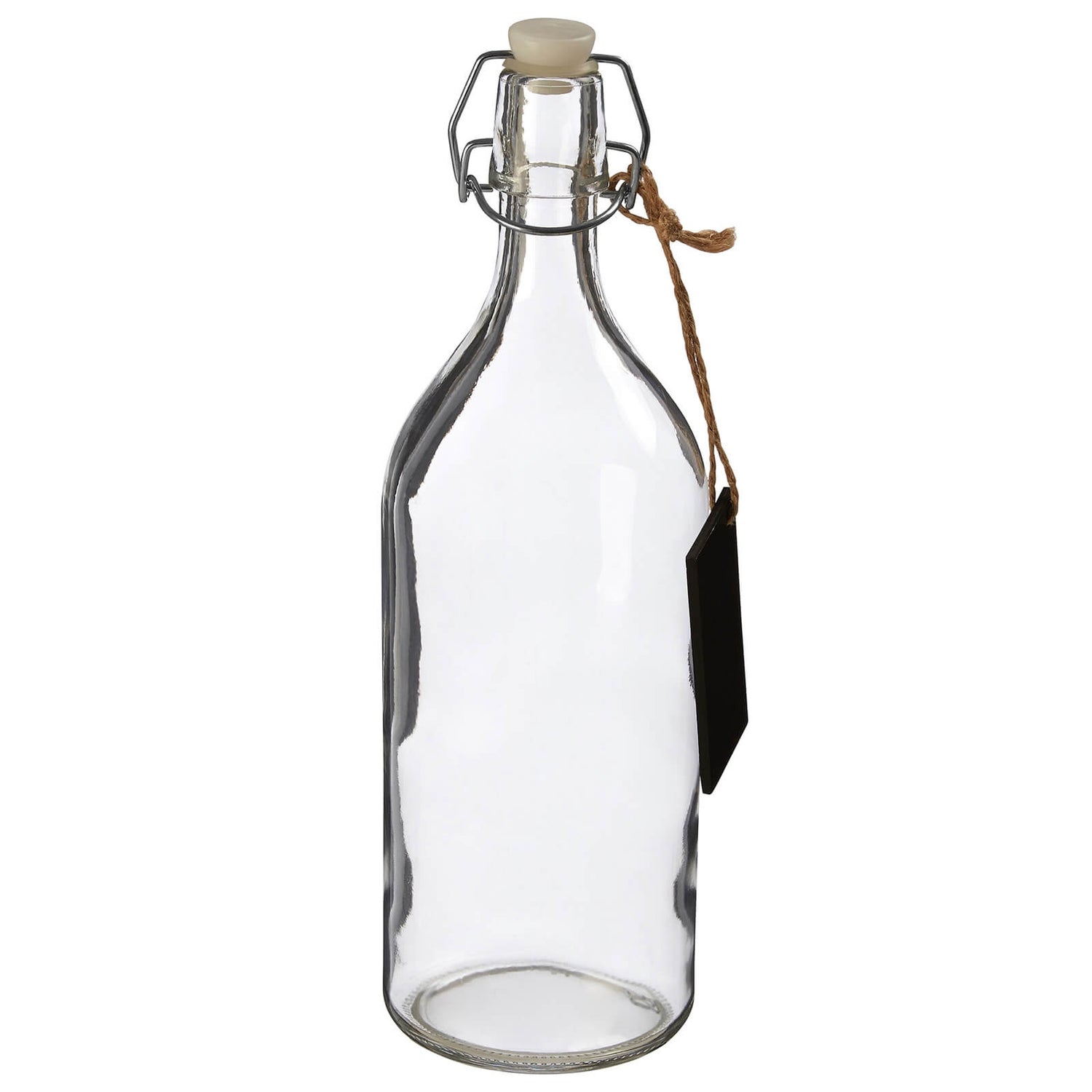 grocer storage bottle with pine wood lid homebase
