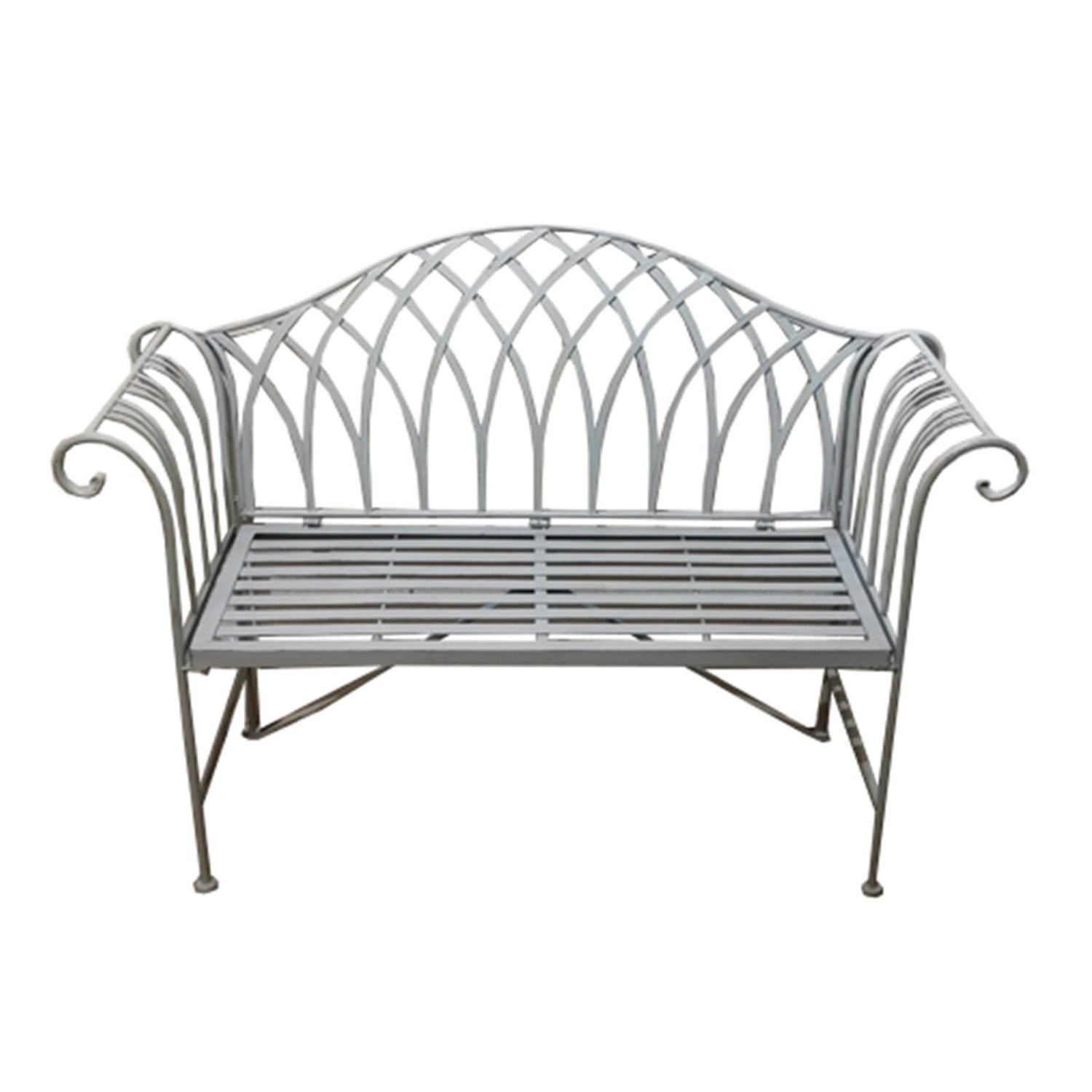 Charles bentley sale wrought iron bench