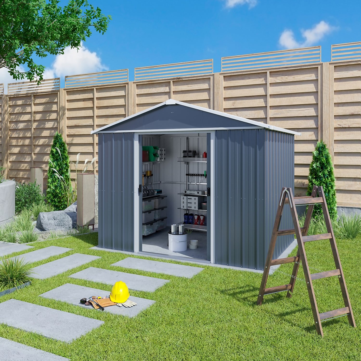 Expanded metal yard online kennel
