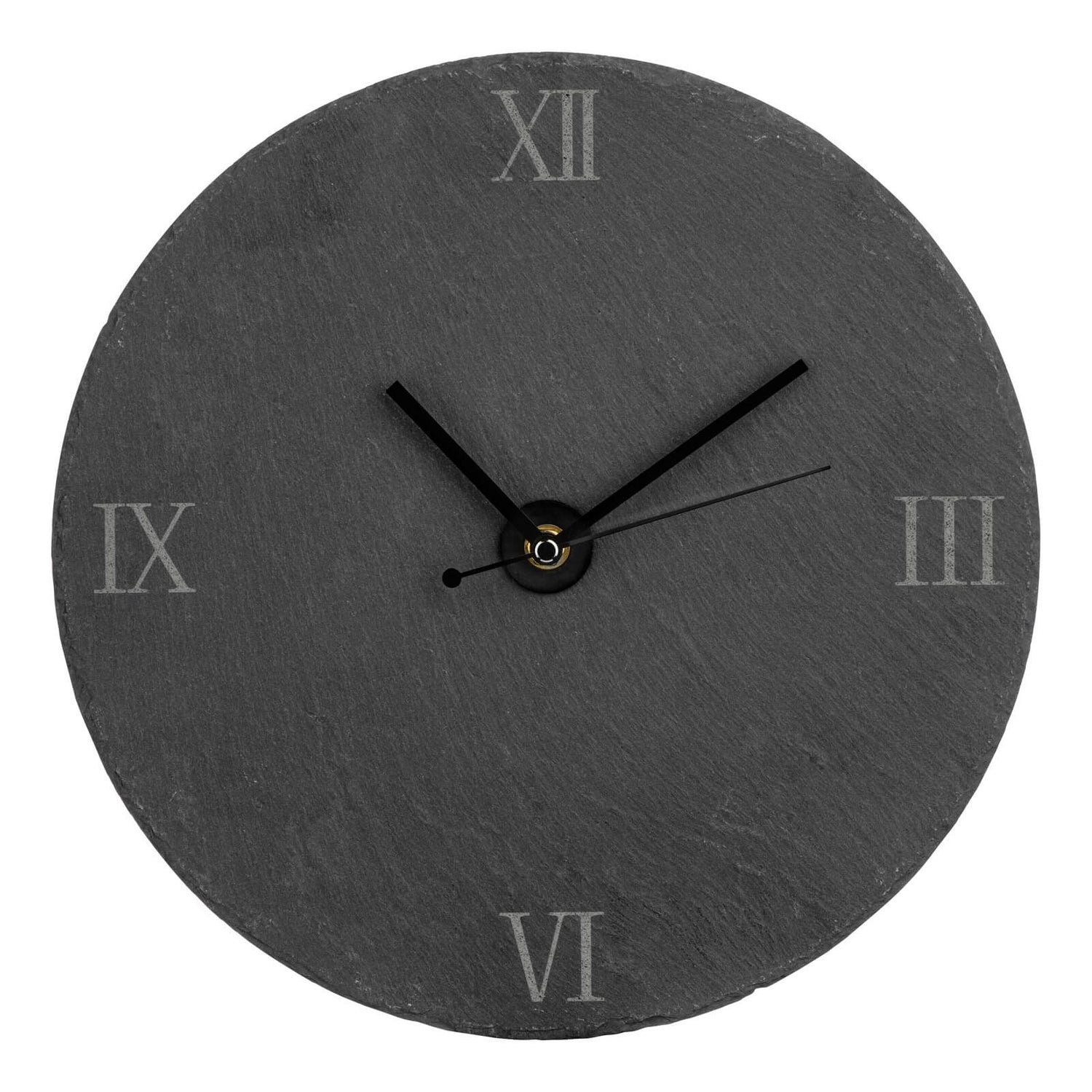 slate wall clock grey homebase